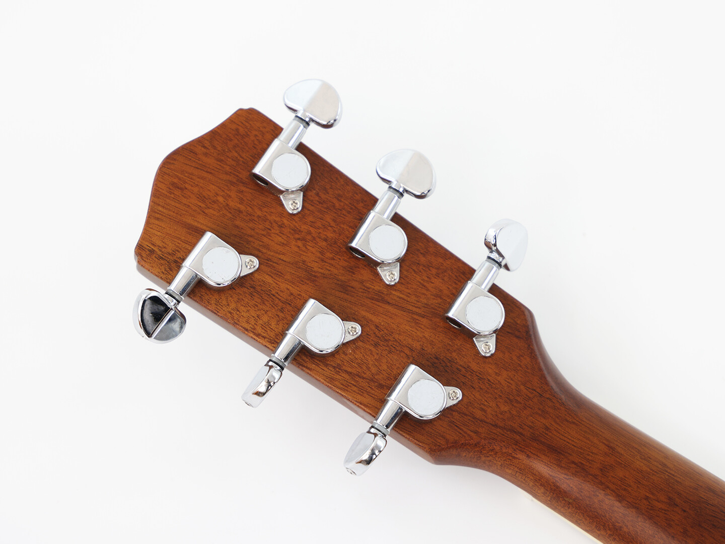 Guitarra Dobro Resonator con cuerpo de madera contrachapada de caoba y mástil redondo