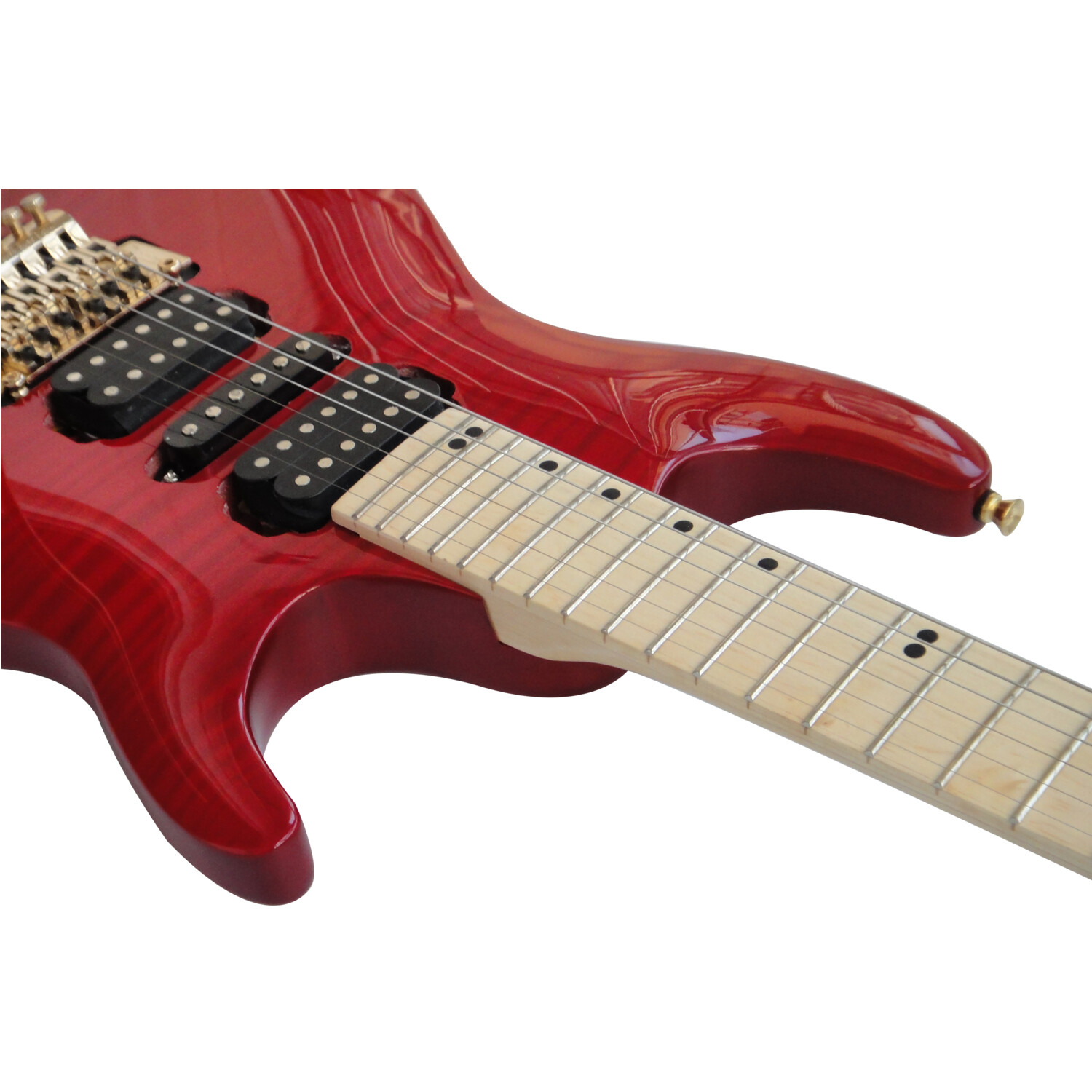 Guitarra Eléctrica Afanti Customized Hsh Pickup Cherry Red Maple Neck