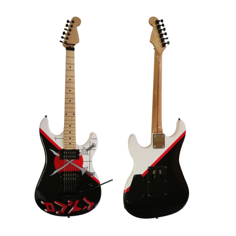 Afanti 22 Trastes Cuerpo y Mástil de Caoba Guitarra Eléctrica Custom 6 Cuerdas