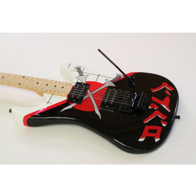 Afanti 22 Trastes Cuerpo y Mástil de Caoba Guitarra Eléctrica Custom 6 Cuerdas