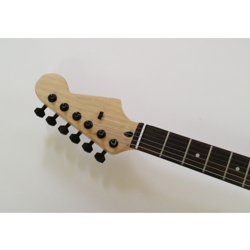 Afanti Guitarra Eléctrica 6 Cuerdas Cuerpo Caoba Verde Claro con Herrajes Negros