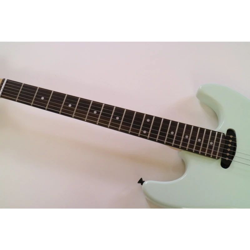 Afanti Guitarra Eléctrica 6 Cuerdas Cuerpo Caoba Verde Claro con Herrajes Negros