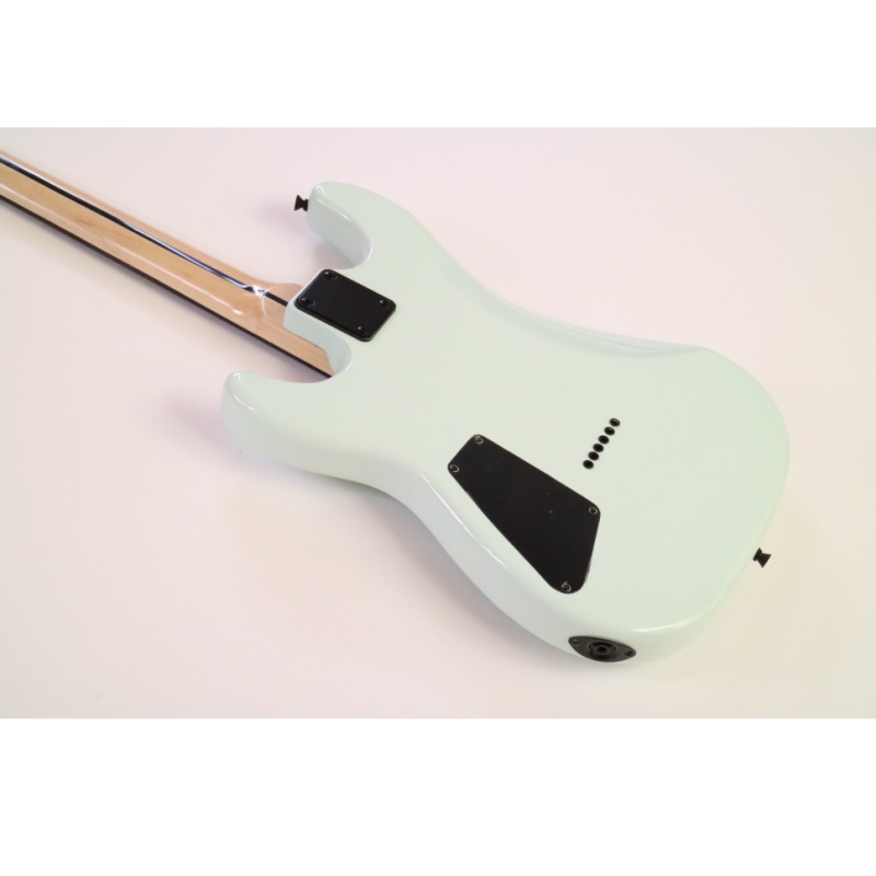 Afanti Guitarra Eléctrica 6 Cuerdas Cuerpo Caoba Verde Claro con Herrajes Negros