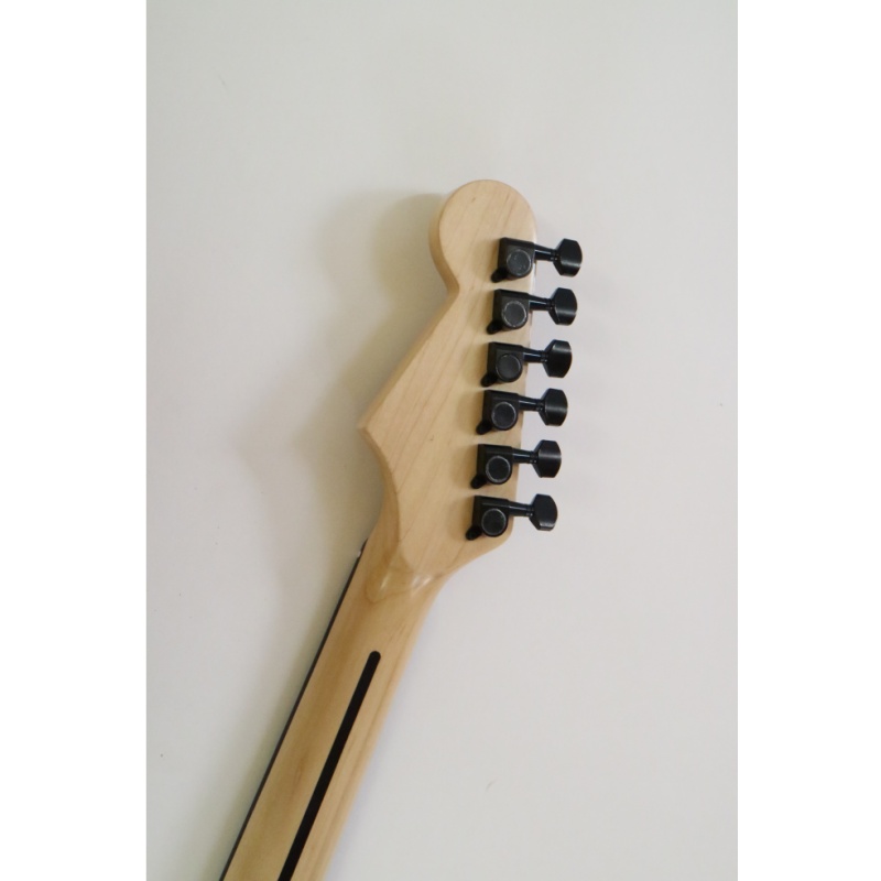 Afanti Guitarra Eléctrica 6 Cuerdas Cuerpo Caoba Verde Claro con Herrajes Negros