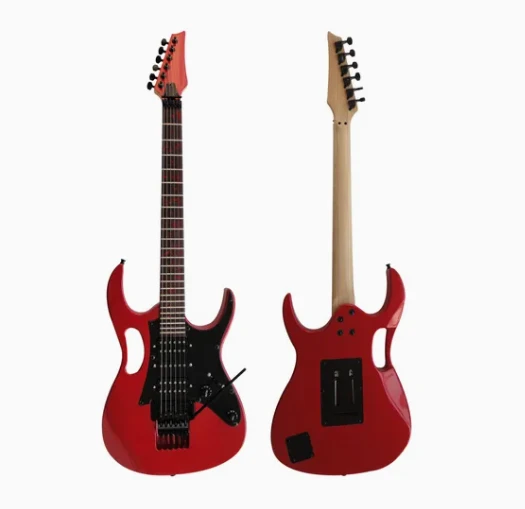 Afanti Cuerpo de tilo con tornillos Mástil de arce Guitarra eléctrica personalizada