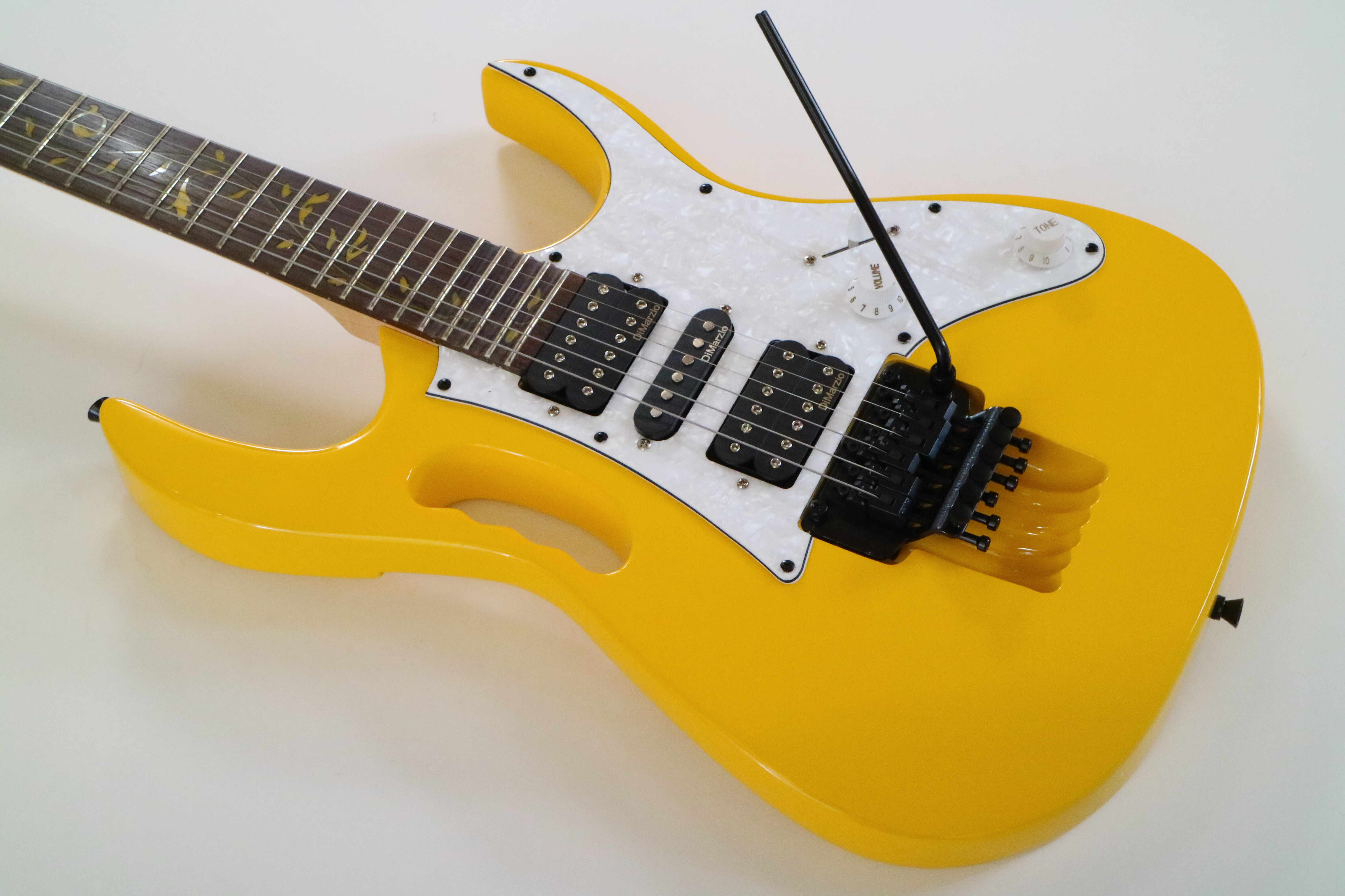 Afanti Guitarra Eléctrica Custom Diapasón de Palosanto Atornillado al Mástil