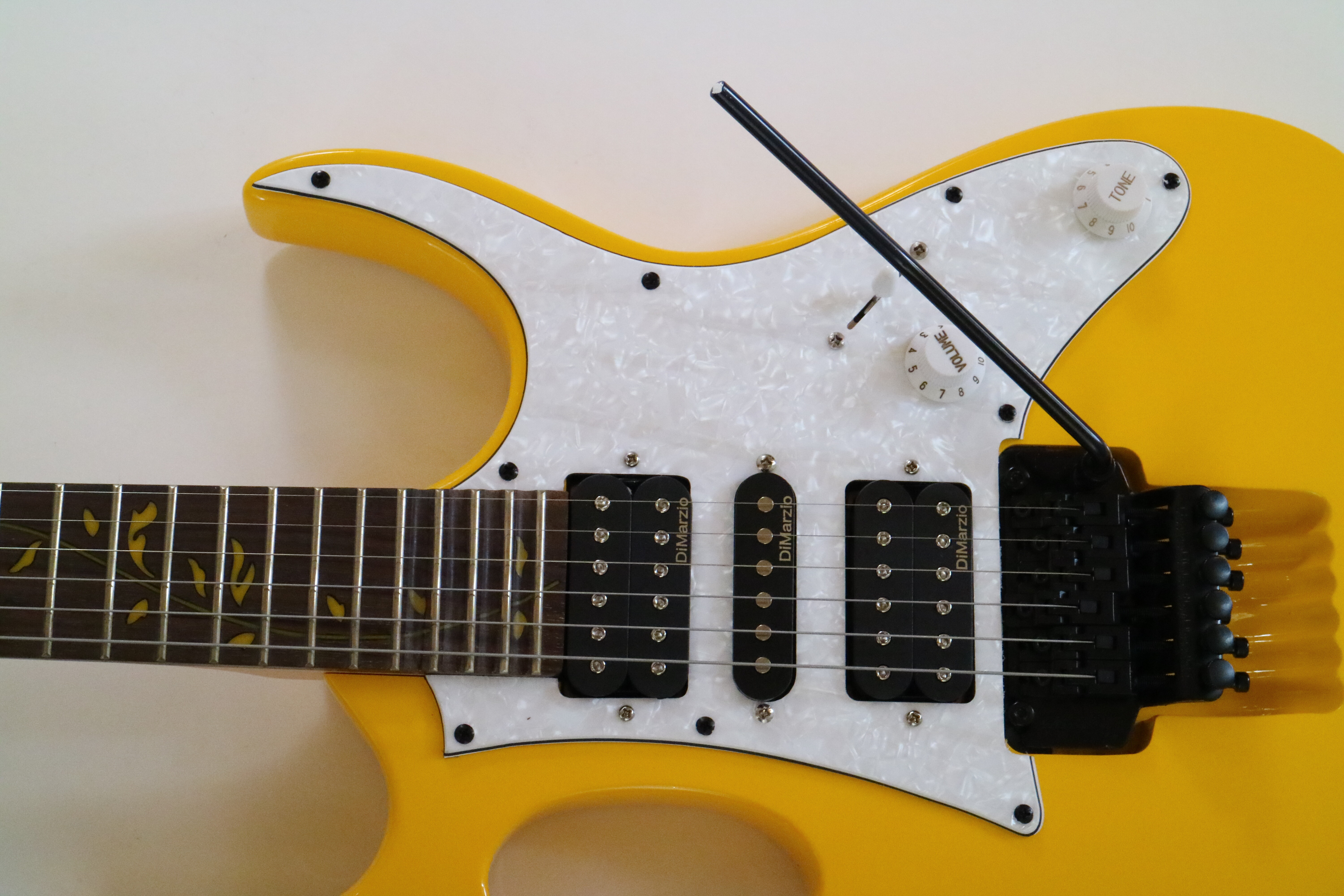 Afanti Guitarra Eléctrica Custom Diapasón de Palosanto Atornillado al Mástil