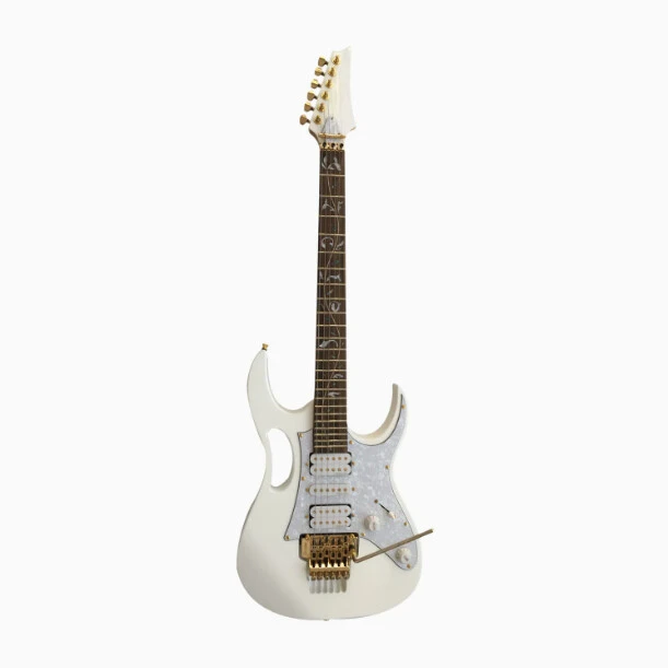 Afanti Guitarra Eléctrica Custom con Cuerpo de Tilo y Diapasón de Flores Incrustado
