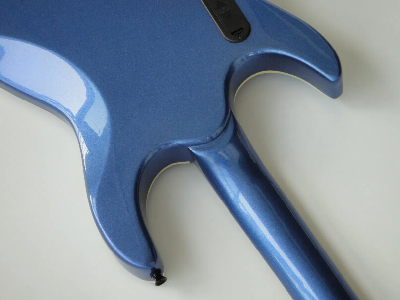 Guitarra Eléctrica Afanti Customized Hh Double Locking 6 String Blue Metalic Headless