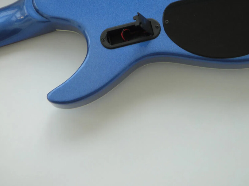 Guitarra Eléctrica Afanti Customized Hh Double Locking 6 String Blue Metalic Headless