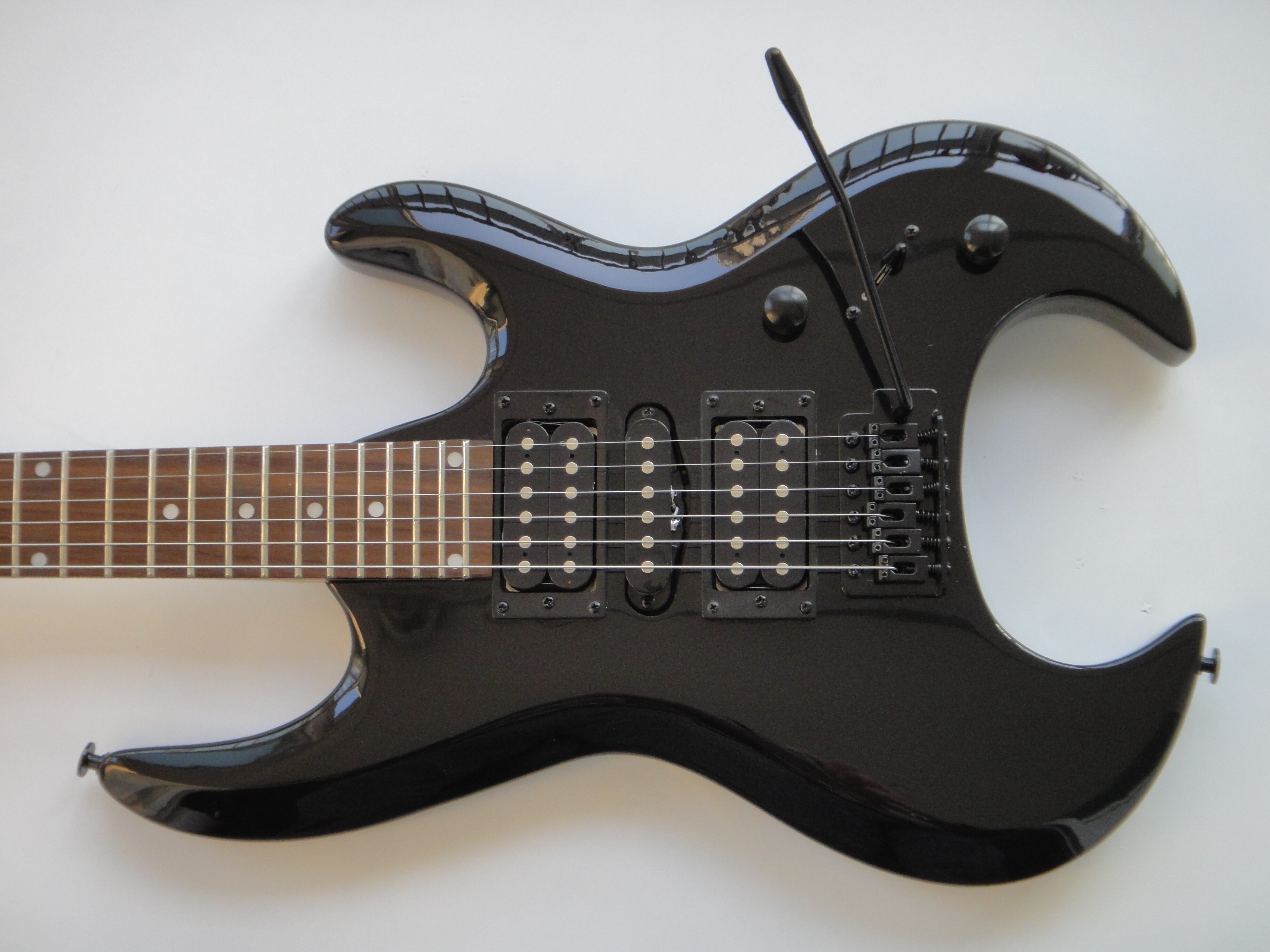 Afanti Customized Hsh Vintage Trémolo Sincronizado 6 Cuerdas Guitarra Eléctrica Sin Cabeza