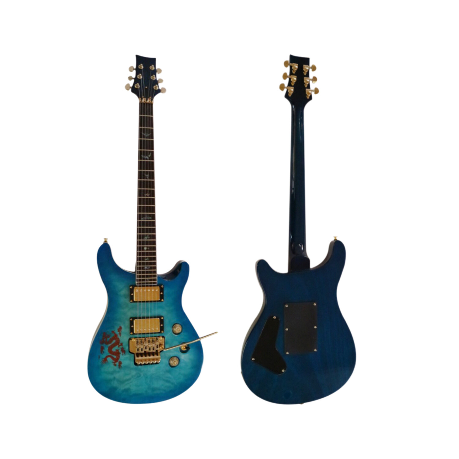 Guitarra Eléctrica Afanti Cuerpo de Caoba con Chapa de Arce Acolchado Pr Style