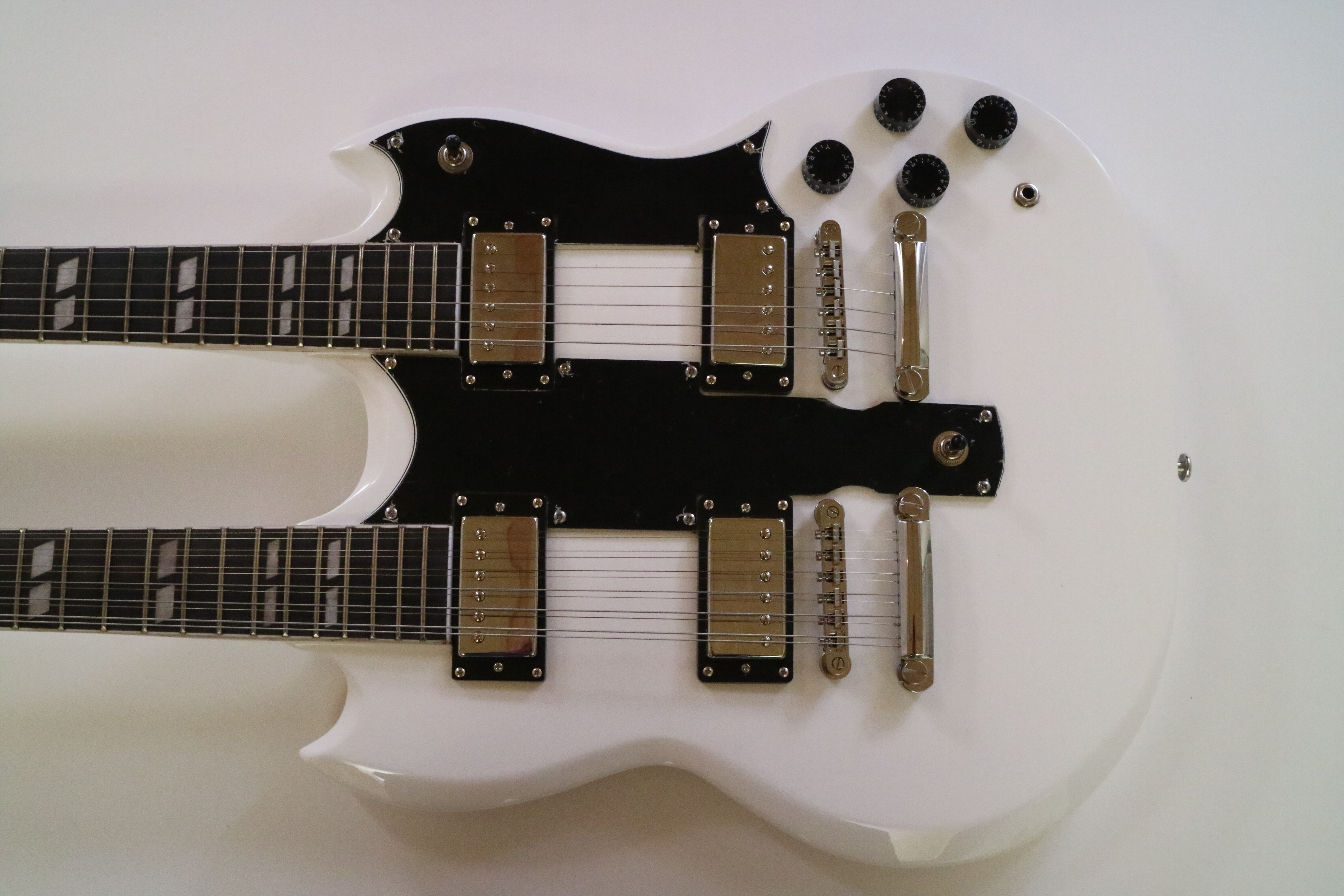 Guitarra Eléctrica Afanti Sg Style Basswood Body Maple Neck Double Neck