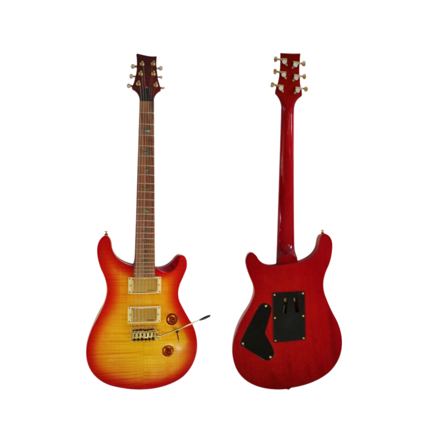 Guitarra Eléctrica Afanti Cuerpo de Caoba con Chapa de Arce Flameado Pr Style