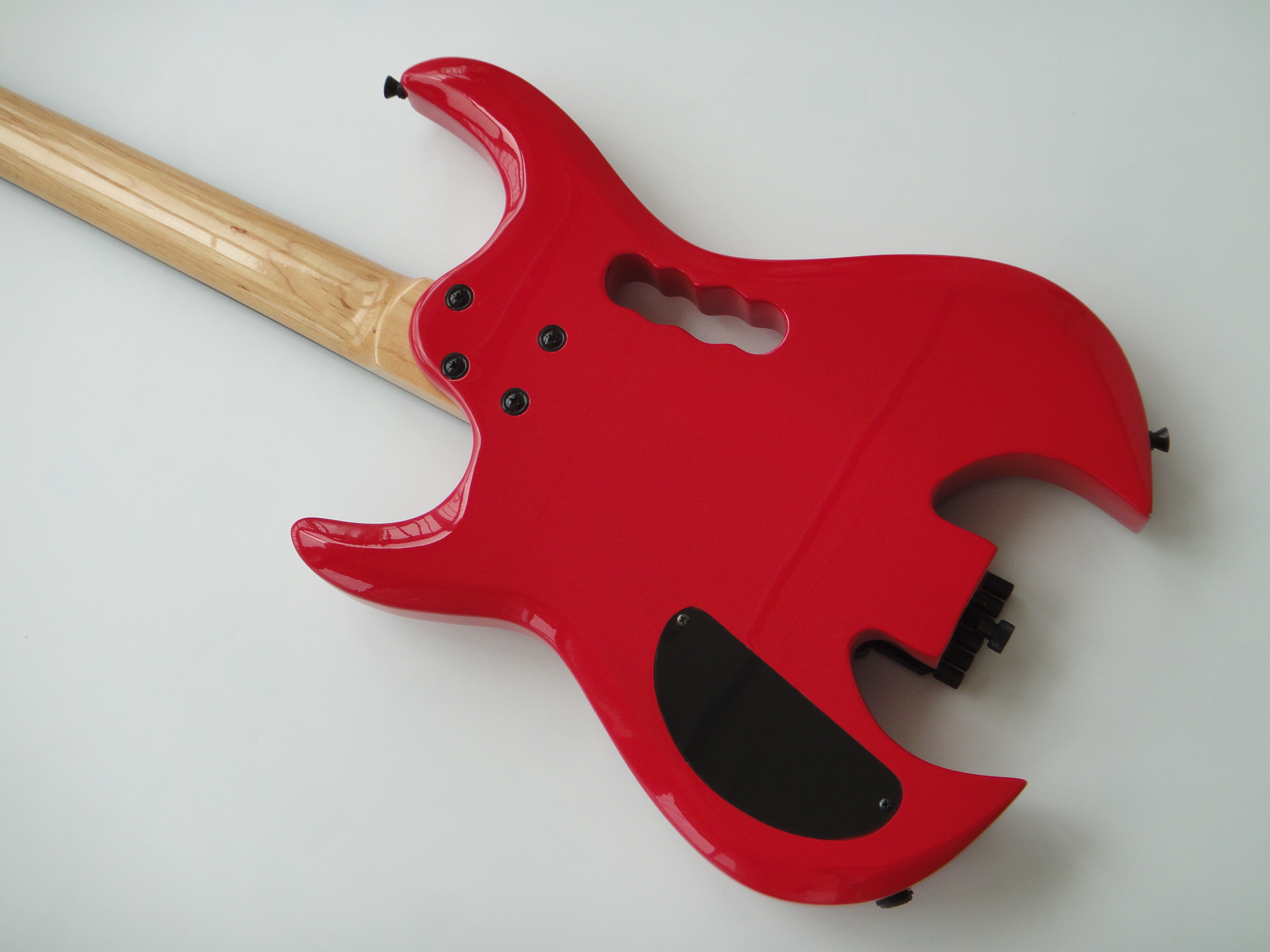 Guitarra Eléctrica Afanti Customized Headless Hsh Double Locking 6 String Red Color
