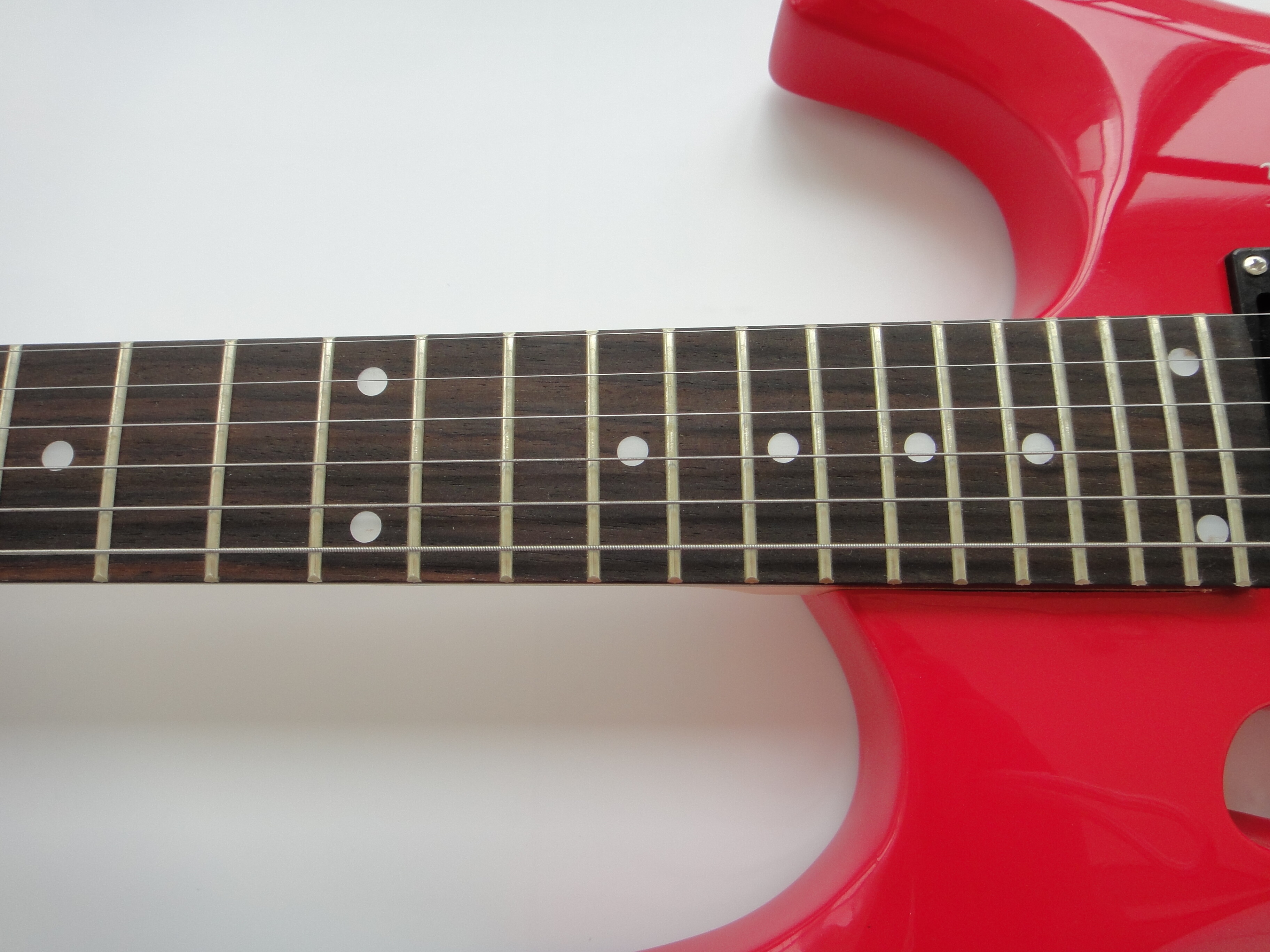 Guitarra Eléctrica Afanti Customized Headless Hsh Double Locking 6 String Red Color