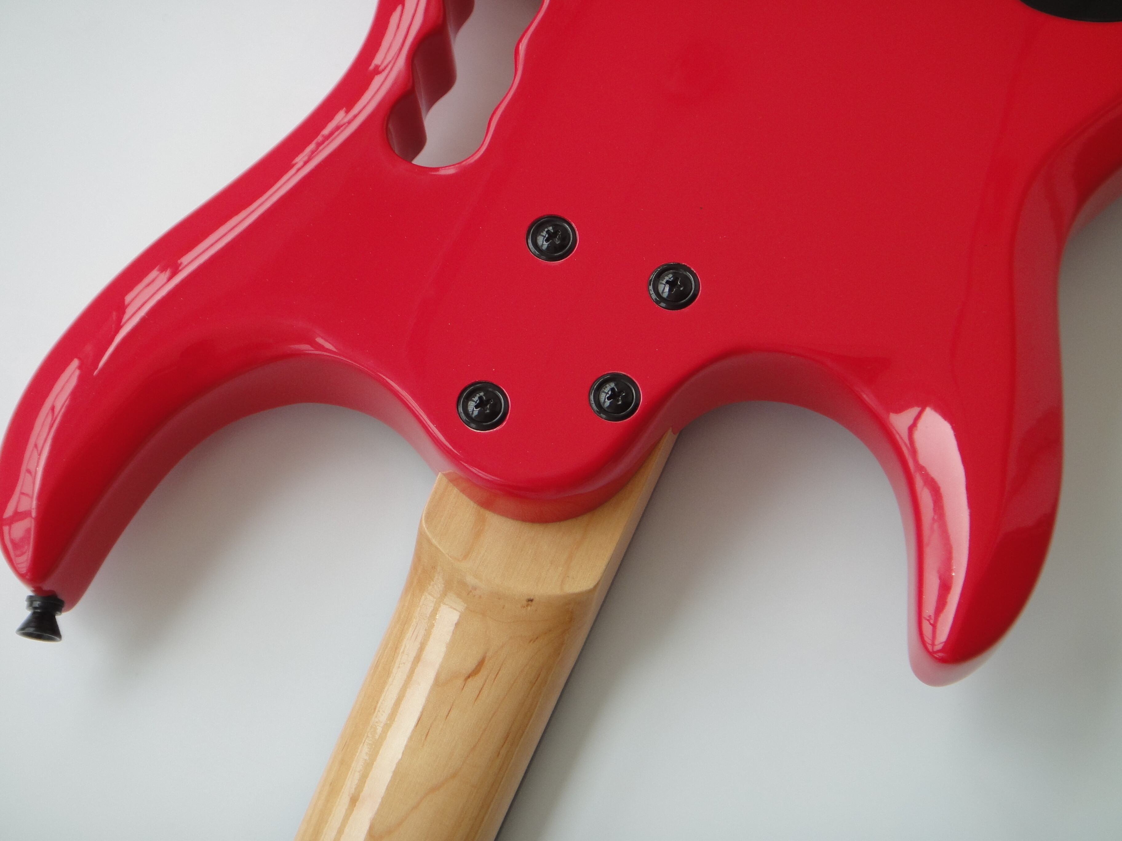 Guitarra Eléctrica Afanti Customized Headless Hsh Double Locking 6 String Red Color