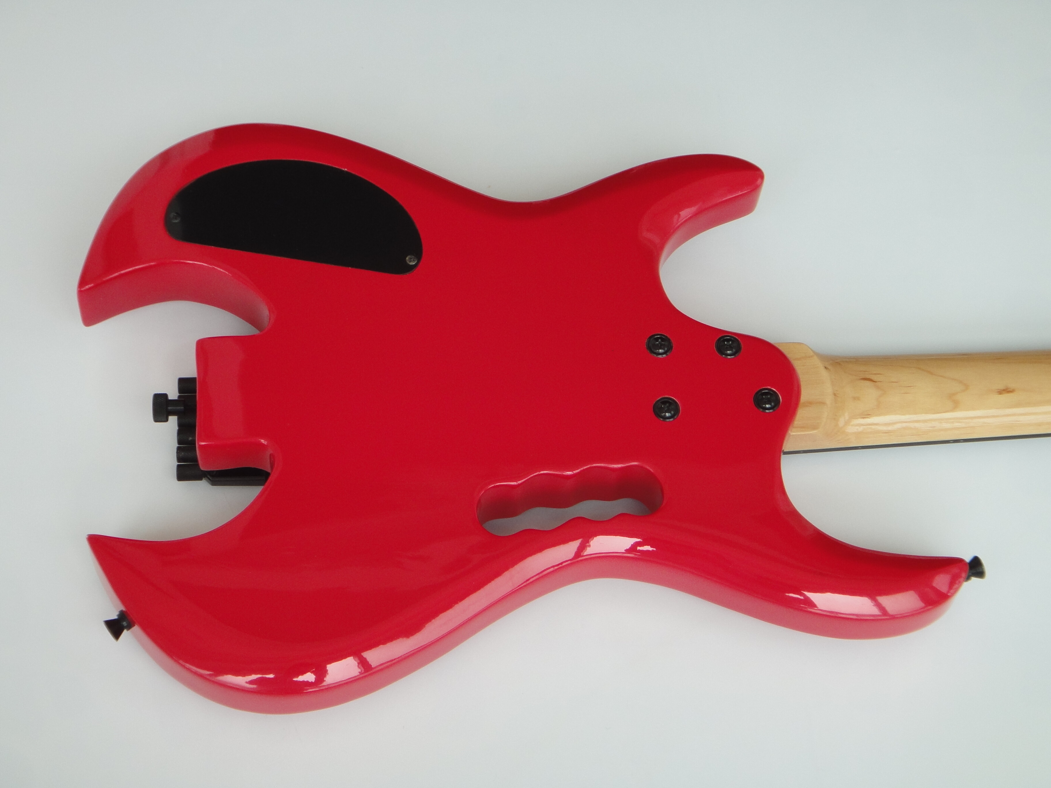 Guitarra Eléctrica Afanti Customized Headless Hsh Double Locking 6 String Red Color