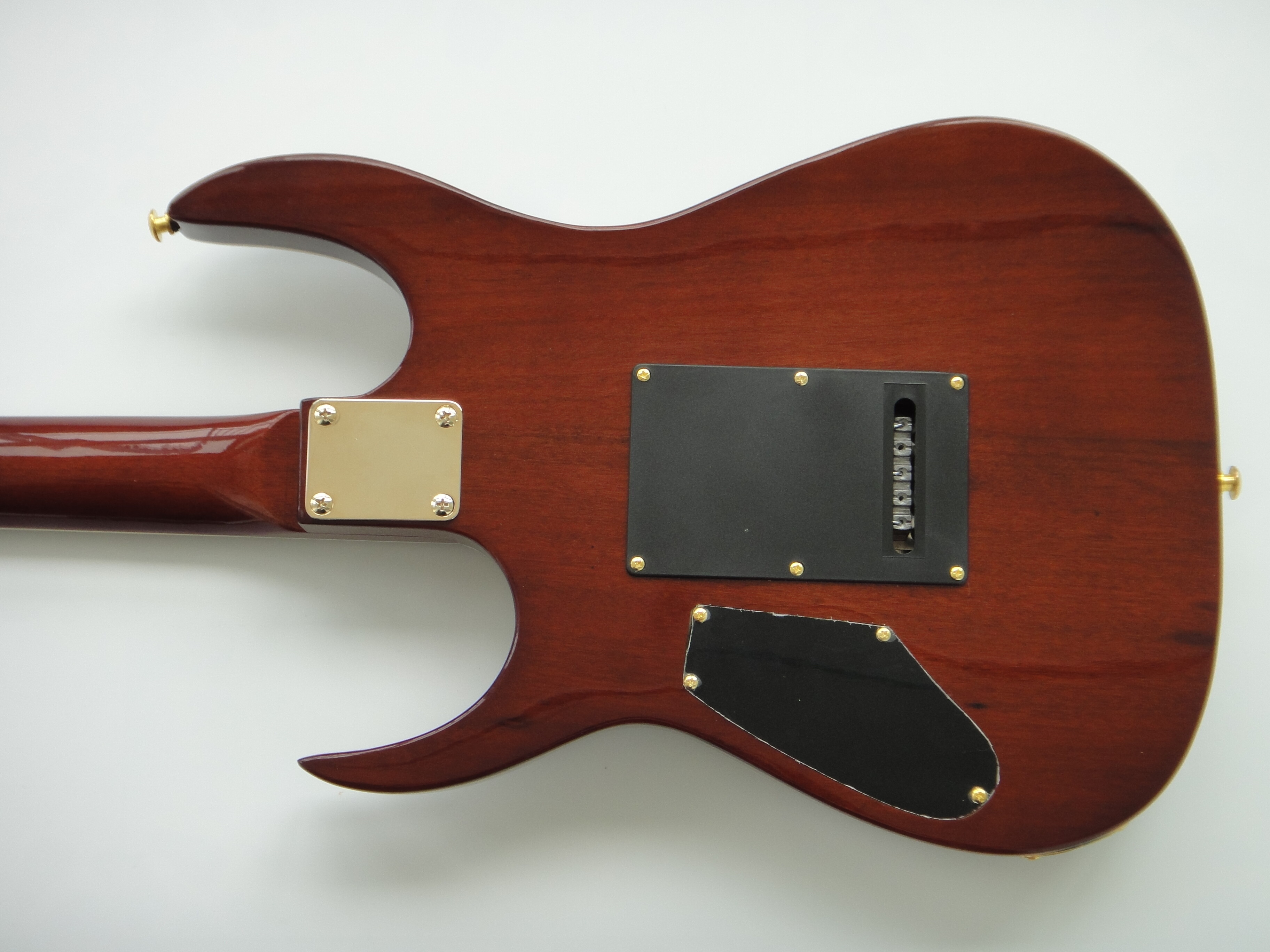 Guitarra Eléctrica Afanti Cuerpo de Caoba con Chapa de Arce Acolchado Marrón