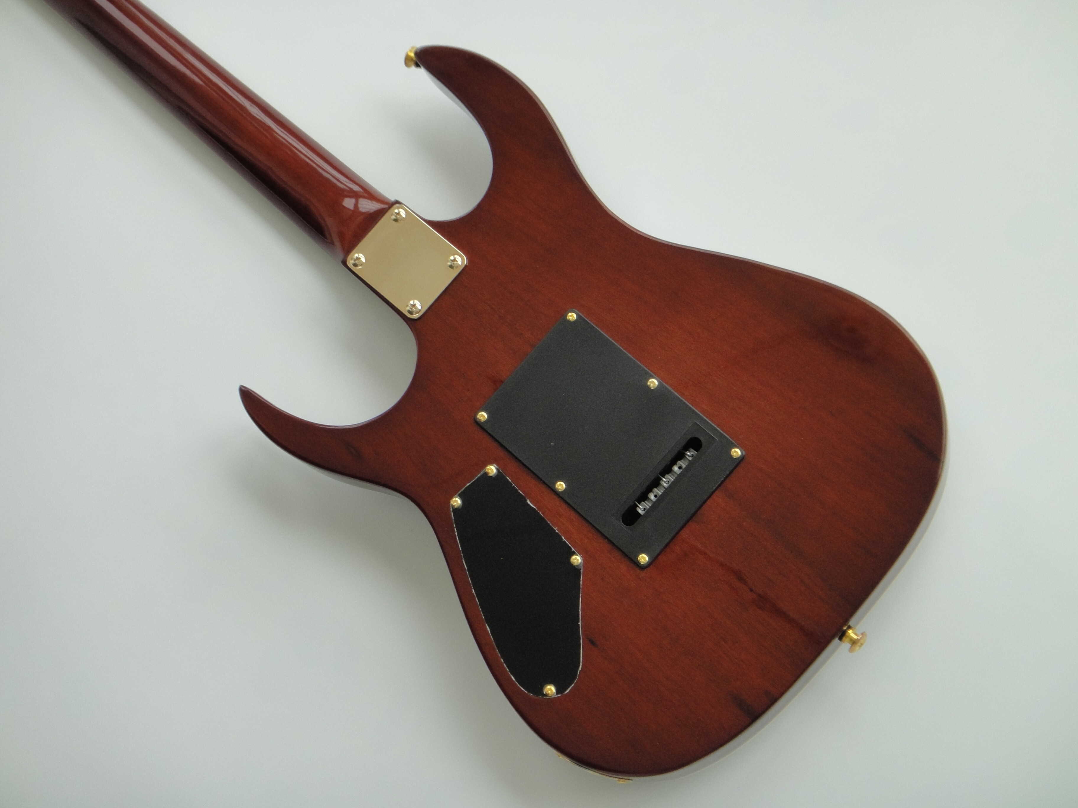 Guitarra Eléctrica Afanti Cuerpo de Caoba con Chapa de Arce Acolchado Marrón