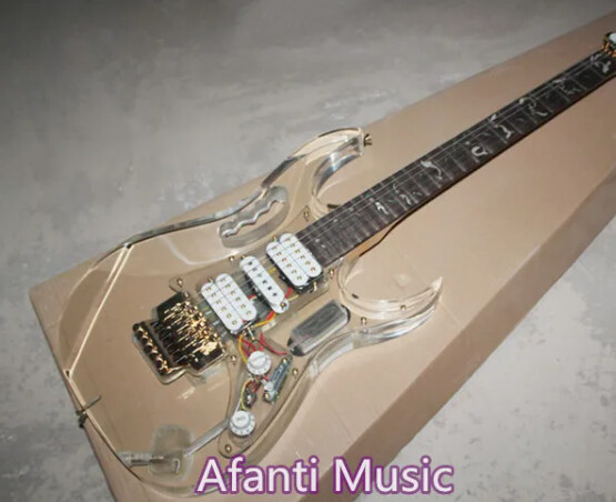 Afanti Music / Acrílico LED Jem Guitarra Eléctrica