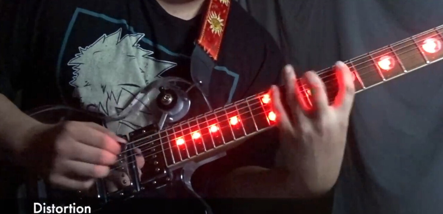 Afanti Cuerpo Acrílico con LED Light Diapasón de Arce Guitarra Eléctrica Strat
