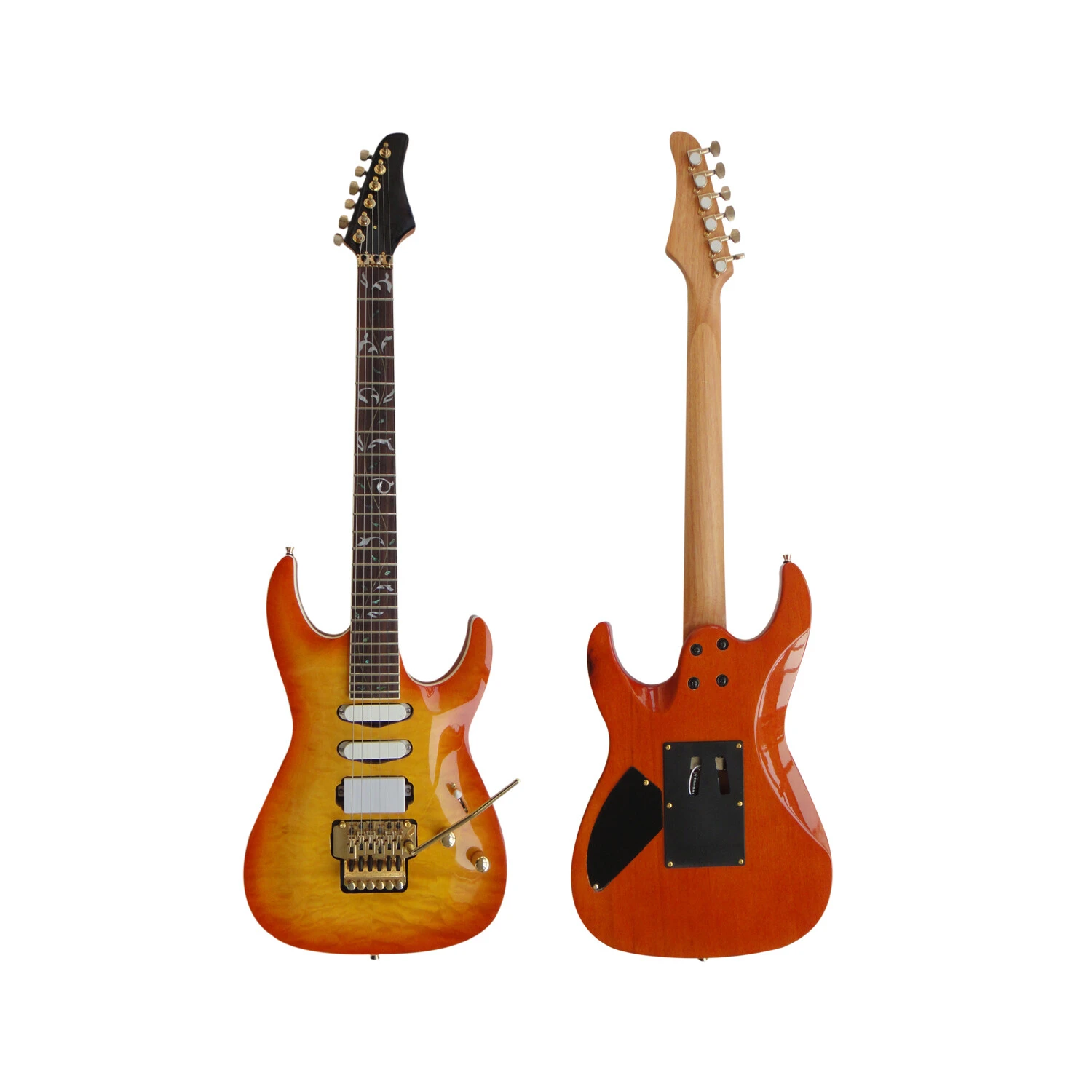 Guitarra Eléctrica Afanti 24 Trastes Cuerpo Caoba