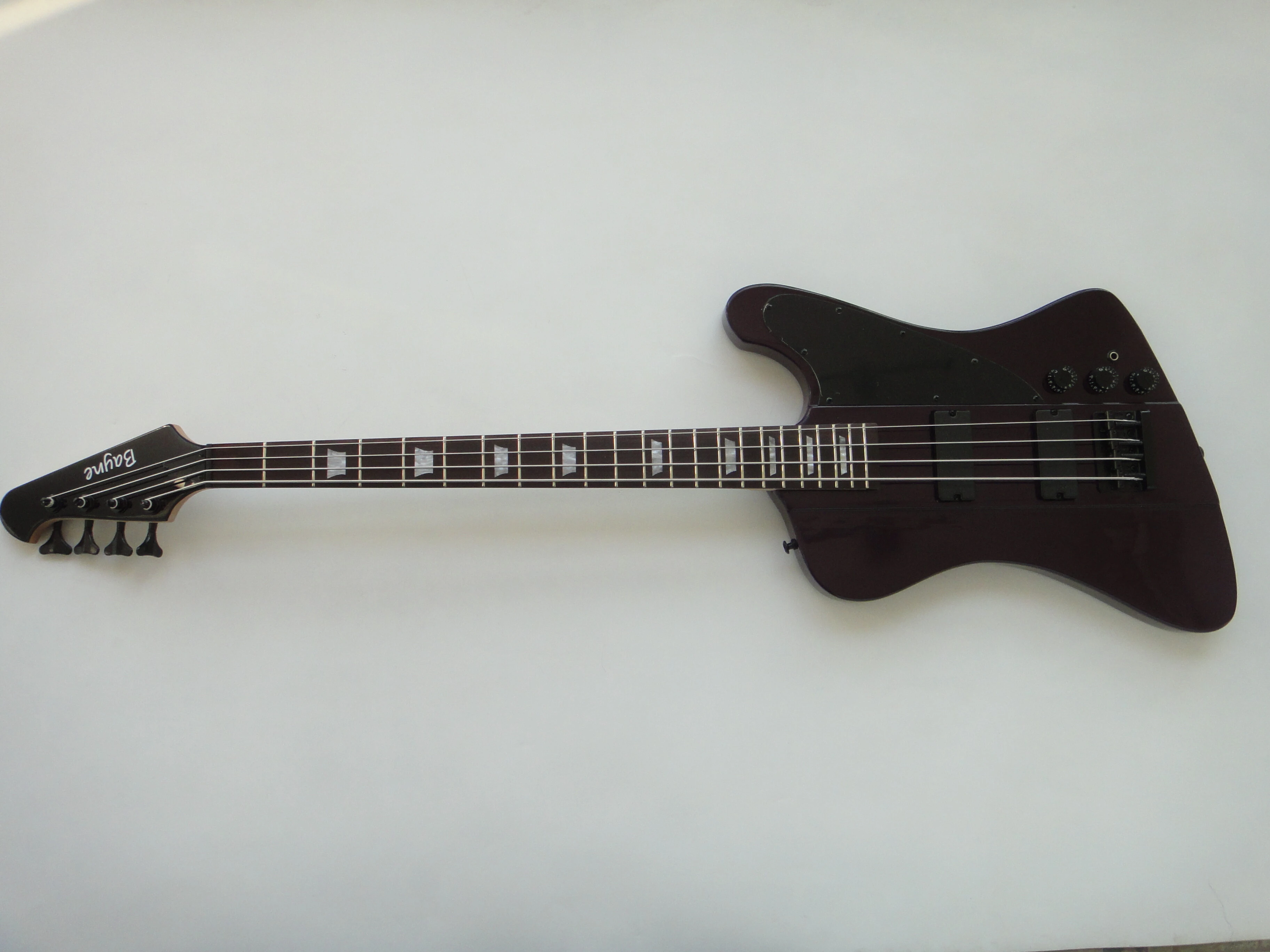 Afanti Caoba Cuerpo 4 Cuerdas Guitarra Eléctrica Bajo