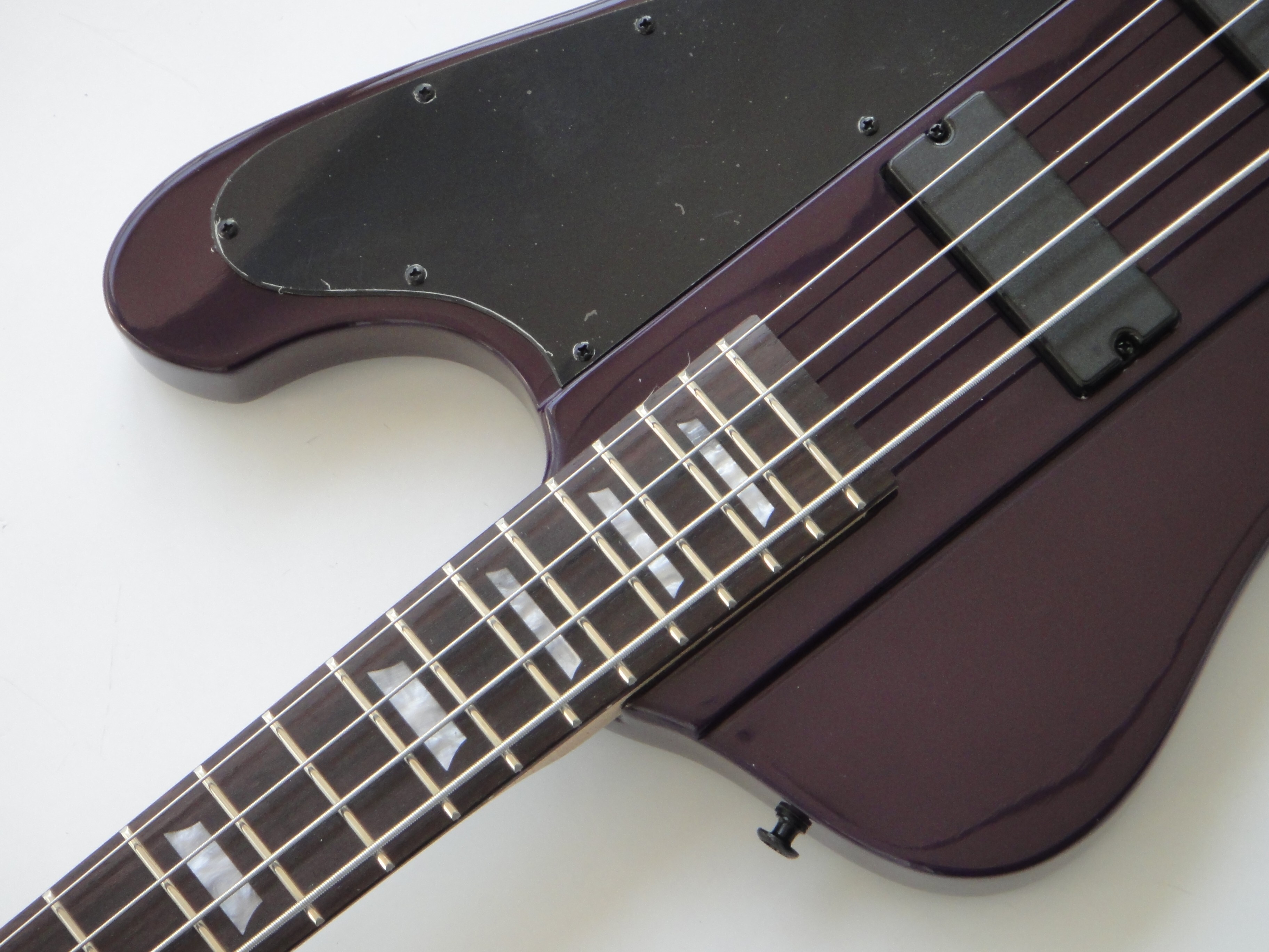 Afanti Caoba Cuerpo 4 Cuerdas Guitarra Eléctrica Bajo