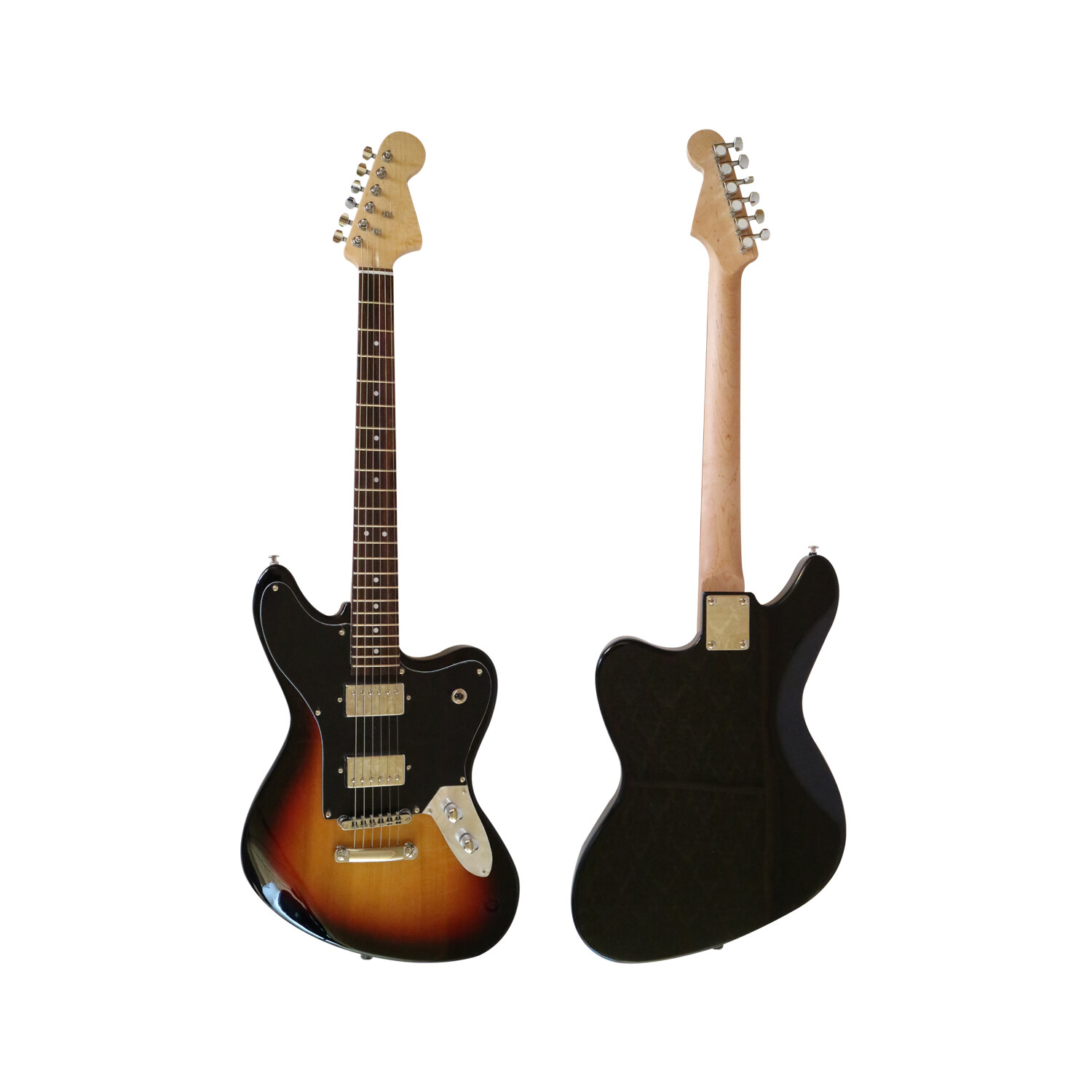 Guitarra Eléctrica Afanti Customized Hh Pickup Maple Neck 6 String Sunburst