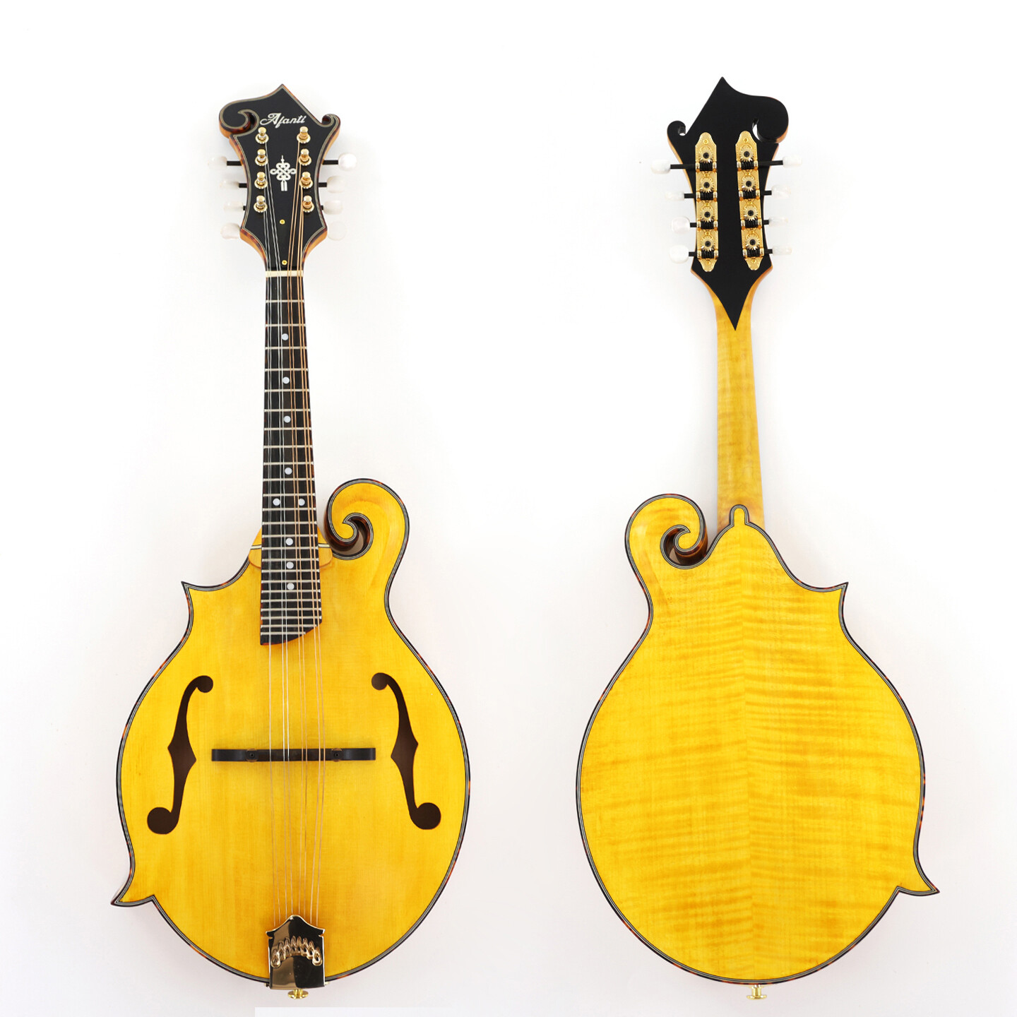 Mandolina Afanti All Solid Hand-Carved AAA Spruce Top Left Handed F style