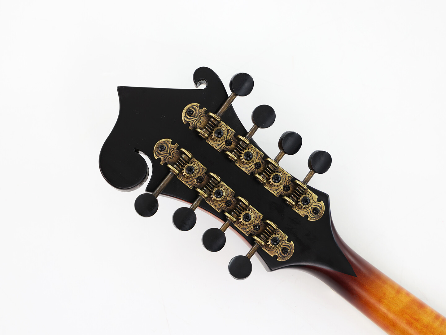 East Luthier Mandolina Sólida Arce Flameado Cola de Paloma Mástil Sunburst F