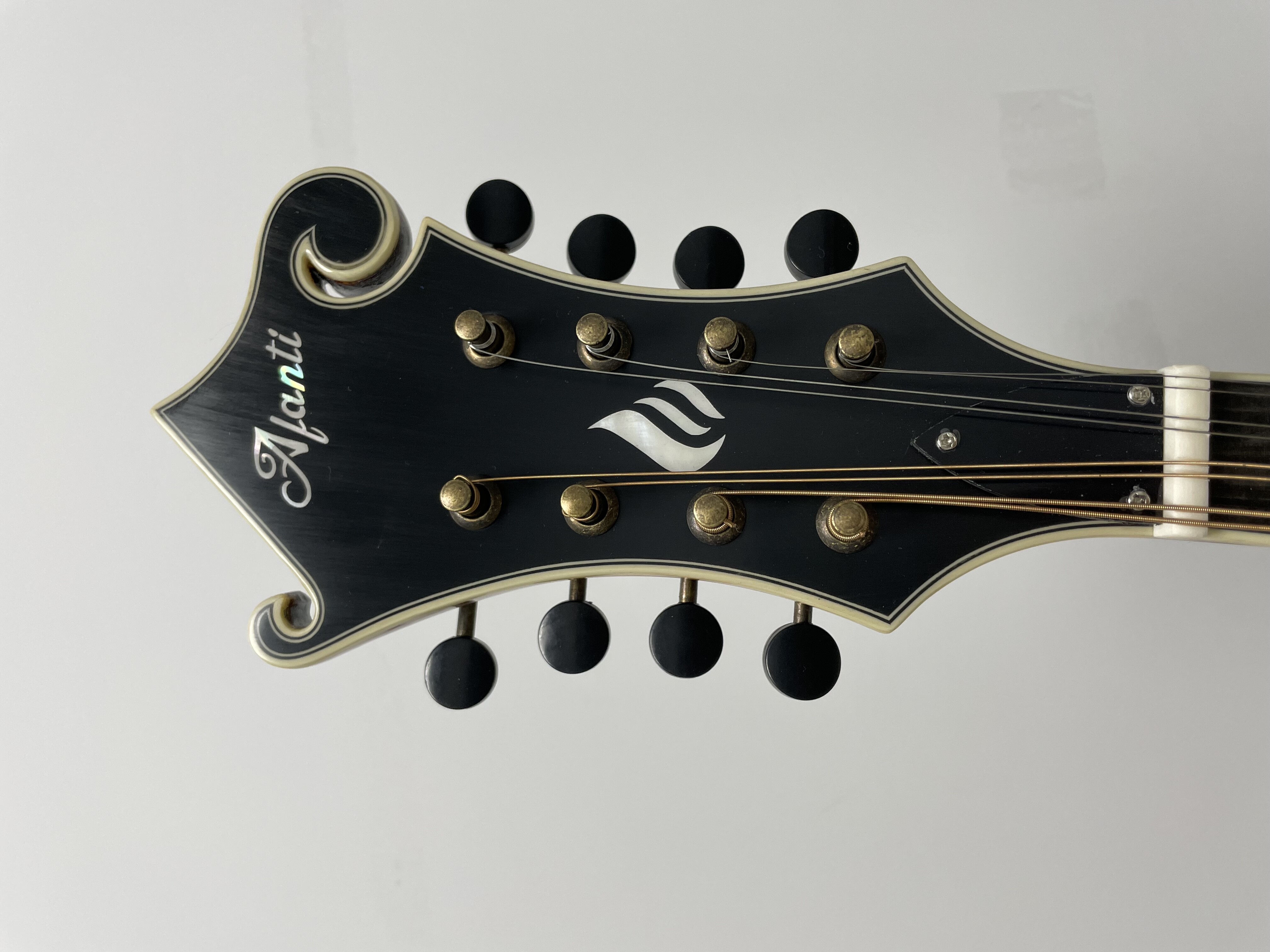 East Luthier Guitarra Mandolina estilo F Sunburst de madera maciza 3A hecha a mano