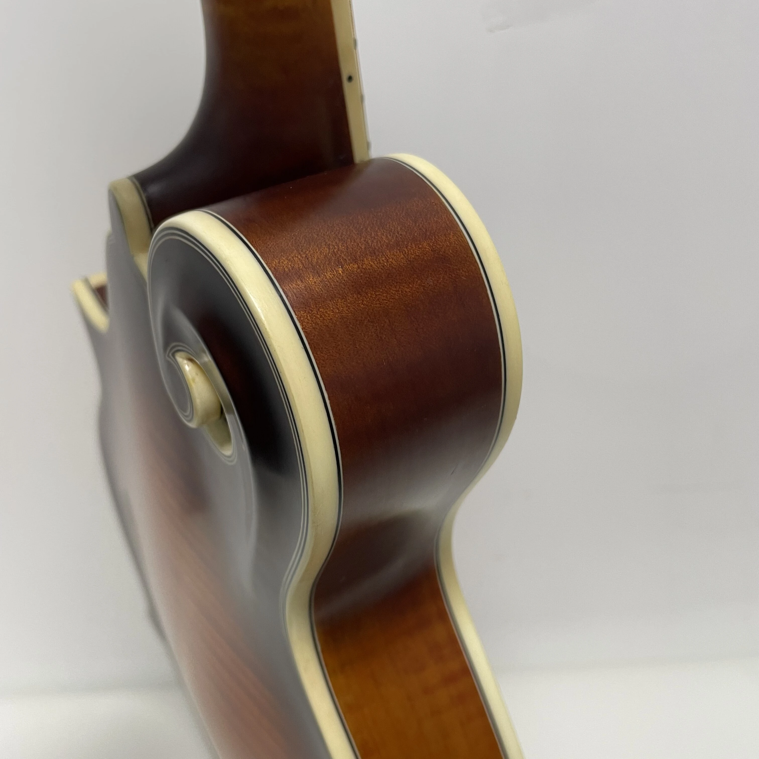 East Luthier Mandolina estilo F Sunburst de madera maciza 3A hecha a mano