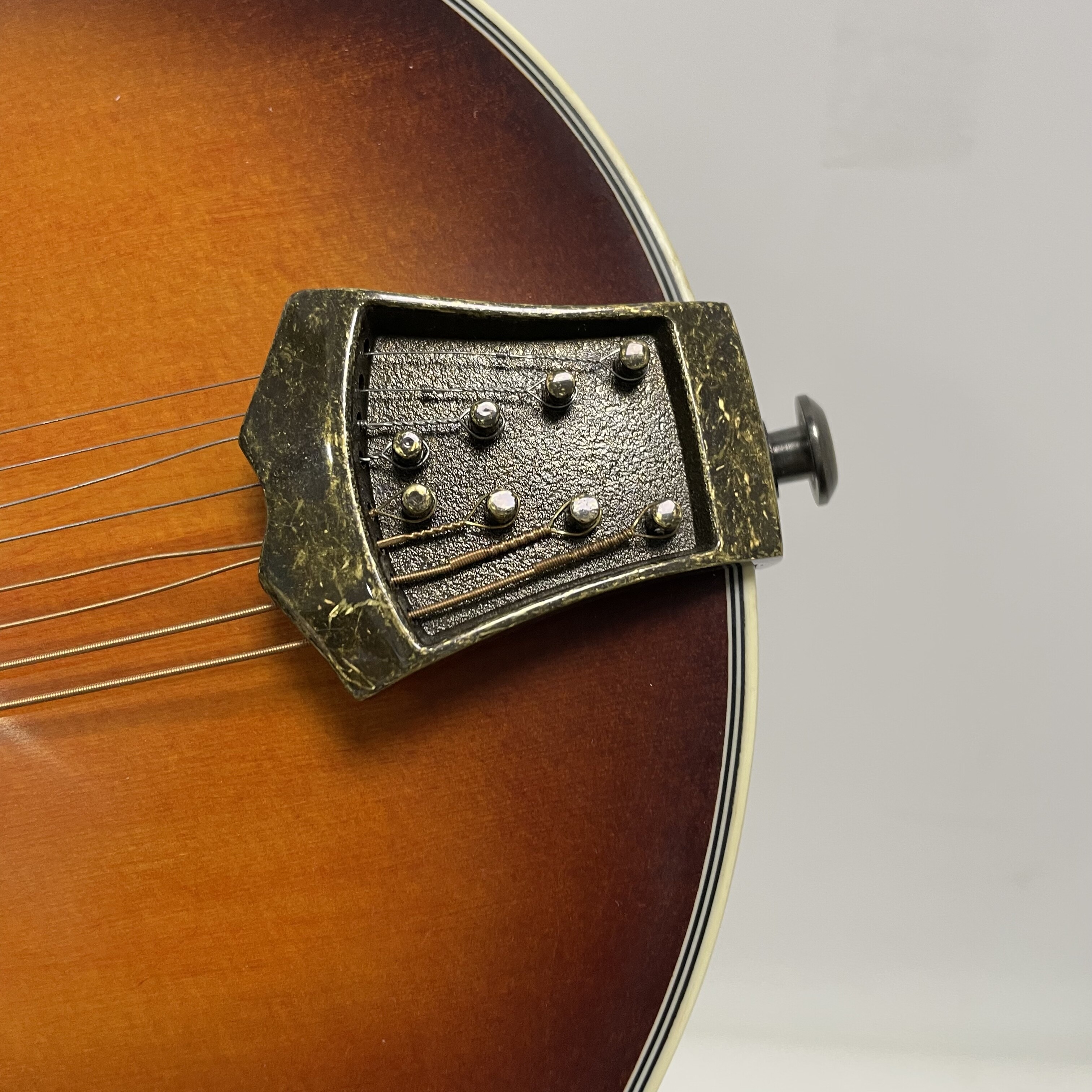 East Luthier Mandolina estilo F Sunburst de madera maciza 3A hecha a mano