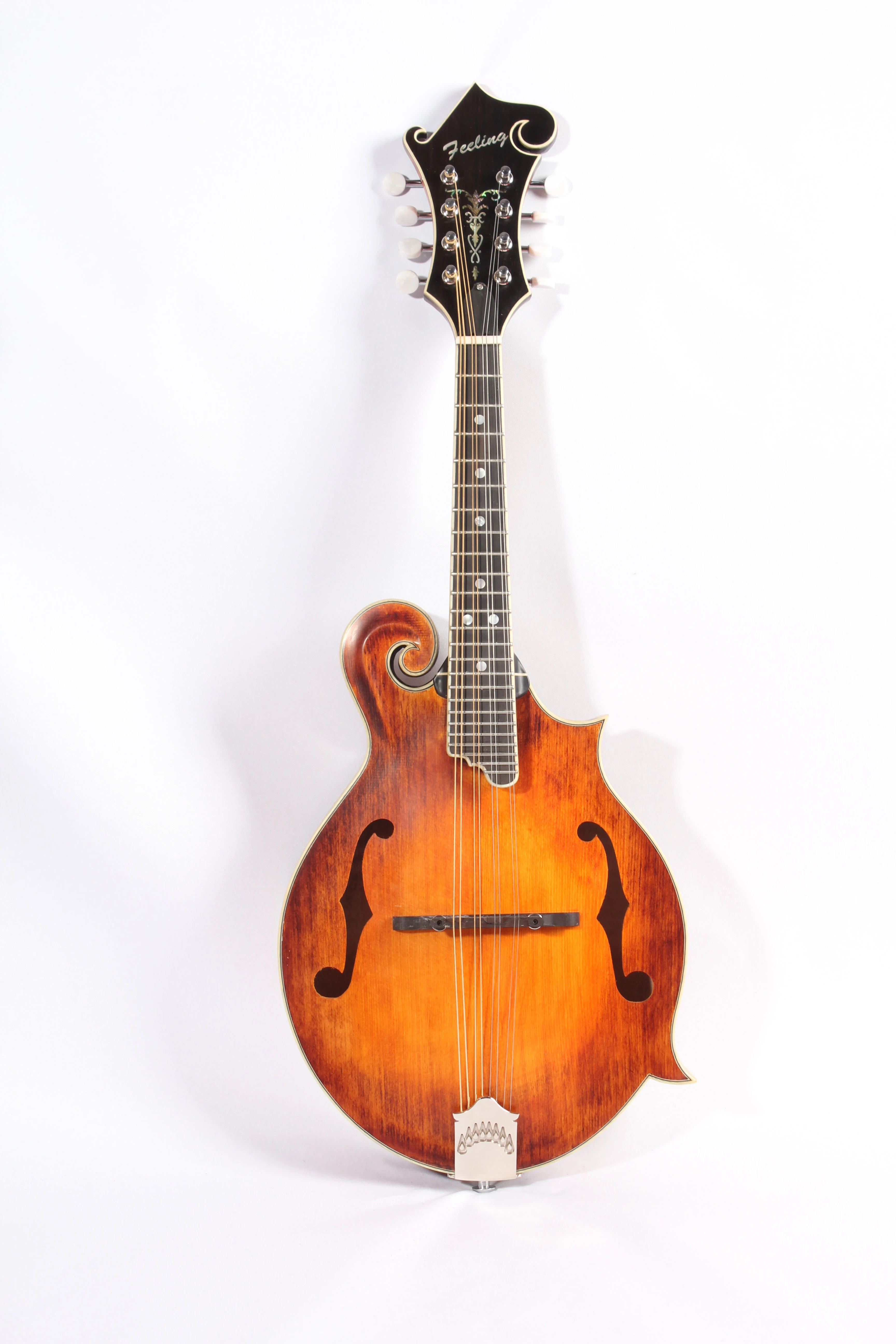 Afanti Solid AAA Flamed Maple Back F Style Mandolin Instrumentos Musicales