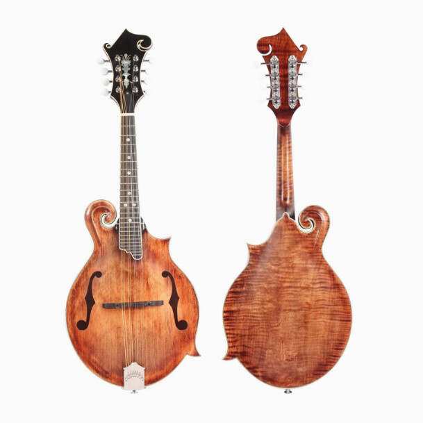 Mandolina Afanti All Solid Wood One Piece Flamed Maple Back Instrumentos Musicales
