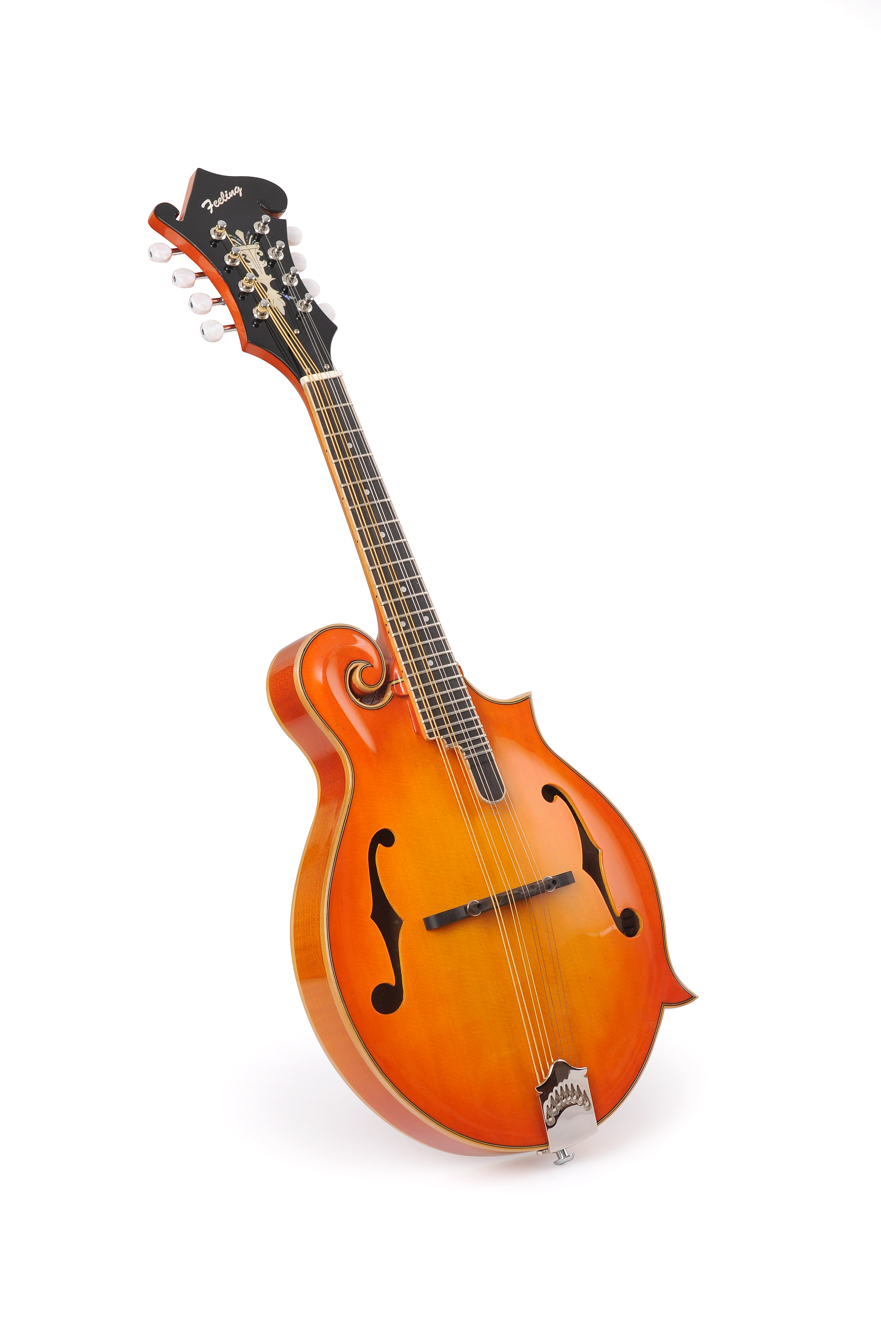 Afanti Music Mandolina Custom Grand Handmade Estilo F Tapa Maciza de Abeto AAA