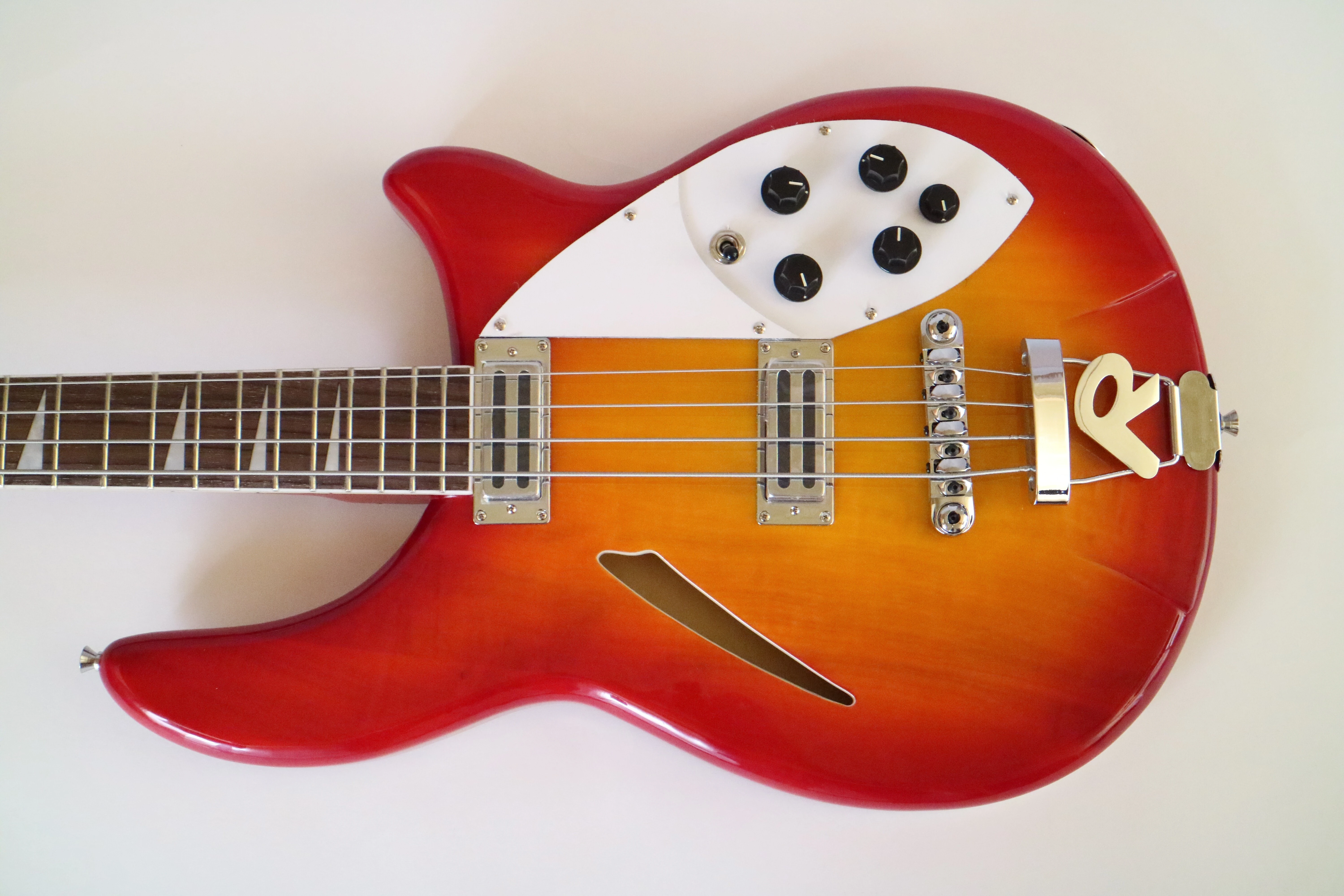 Afanti Guitarra Bajo Electrico Cuerpo Caoba Diapason Palosanto