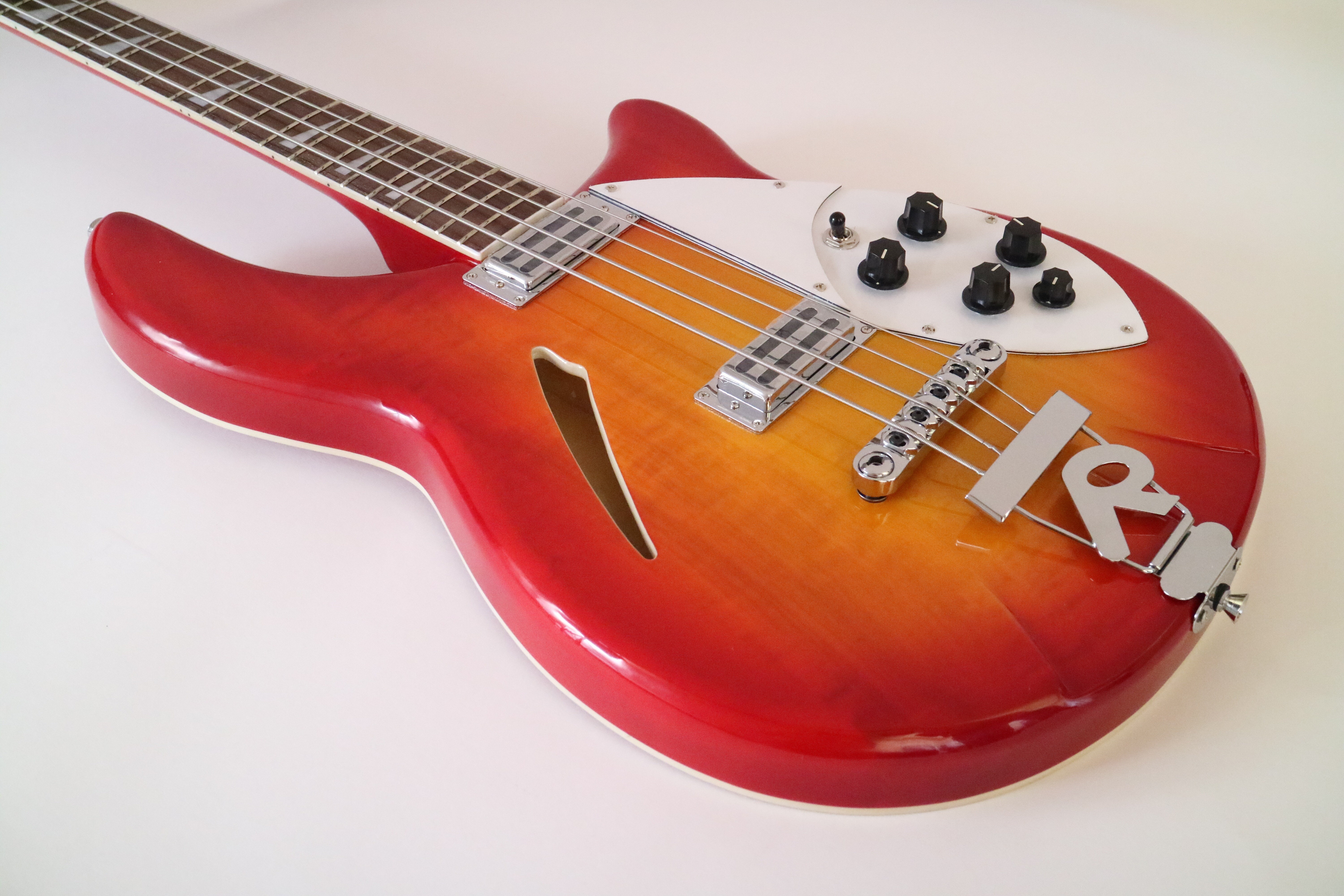 Afanti Guitarra Bajo Electrico Cuerpo Caoba Diapason Palosanto