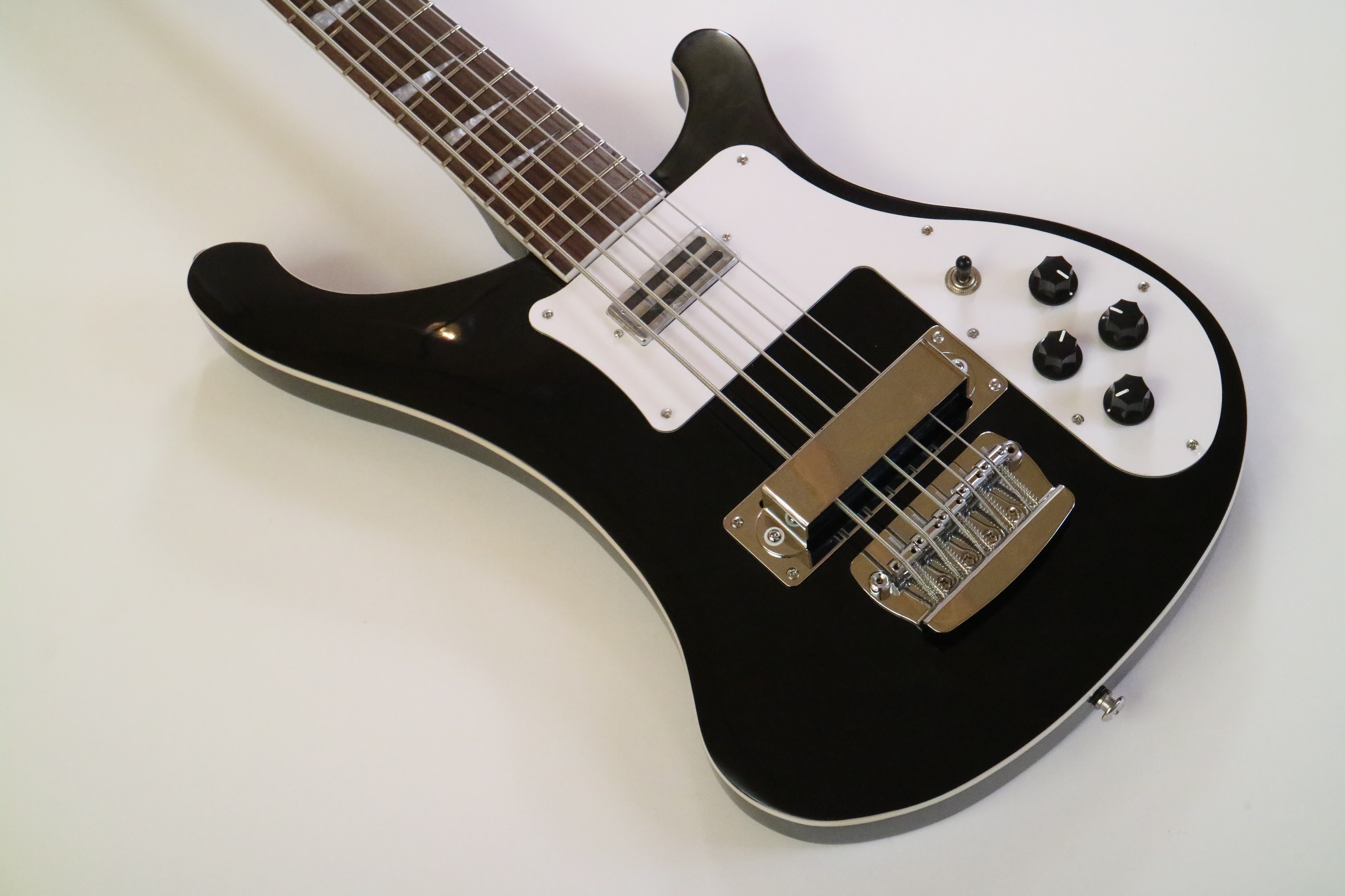 Afanti 22 Trastes Set In 5 Cuerdas Guitarra Bajo Eléctrico Cuerpo Caoba