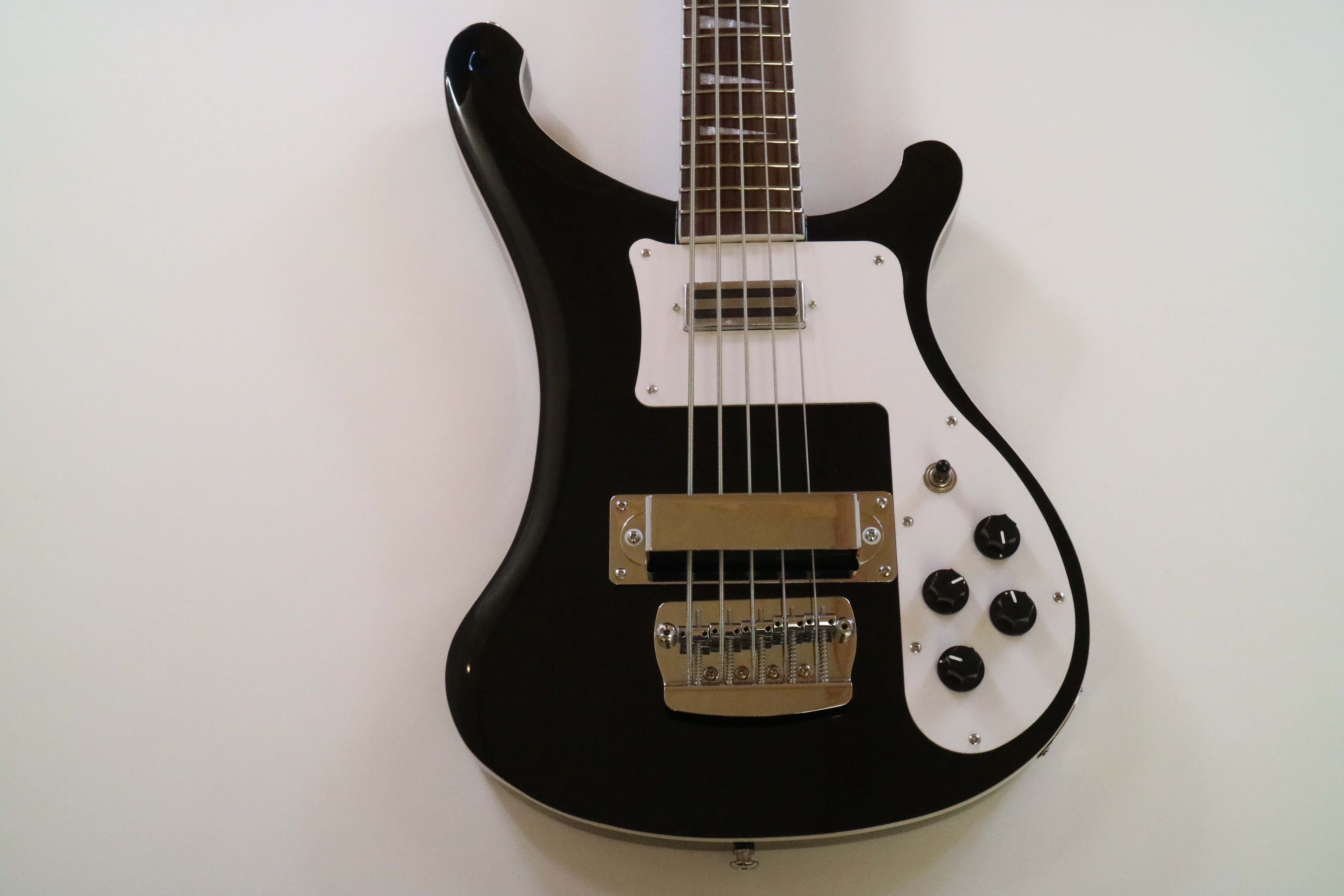 Afanti 22 Trastes Set In 5 Cuerdas Guitarra Bajo Eléctrico Cuerpo Caoba