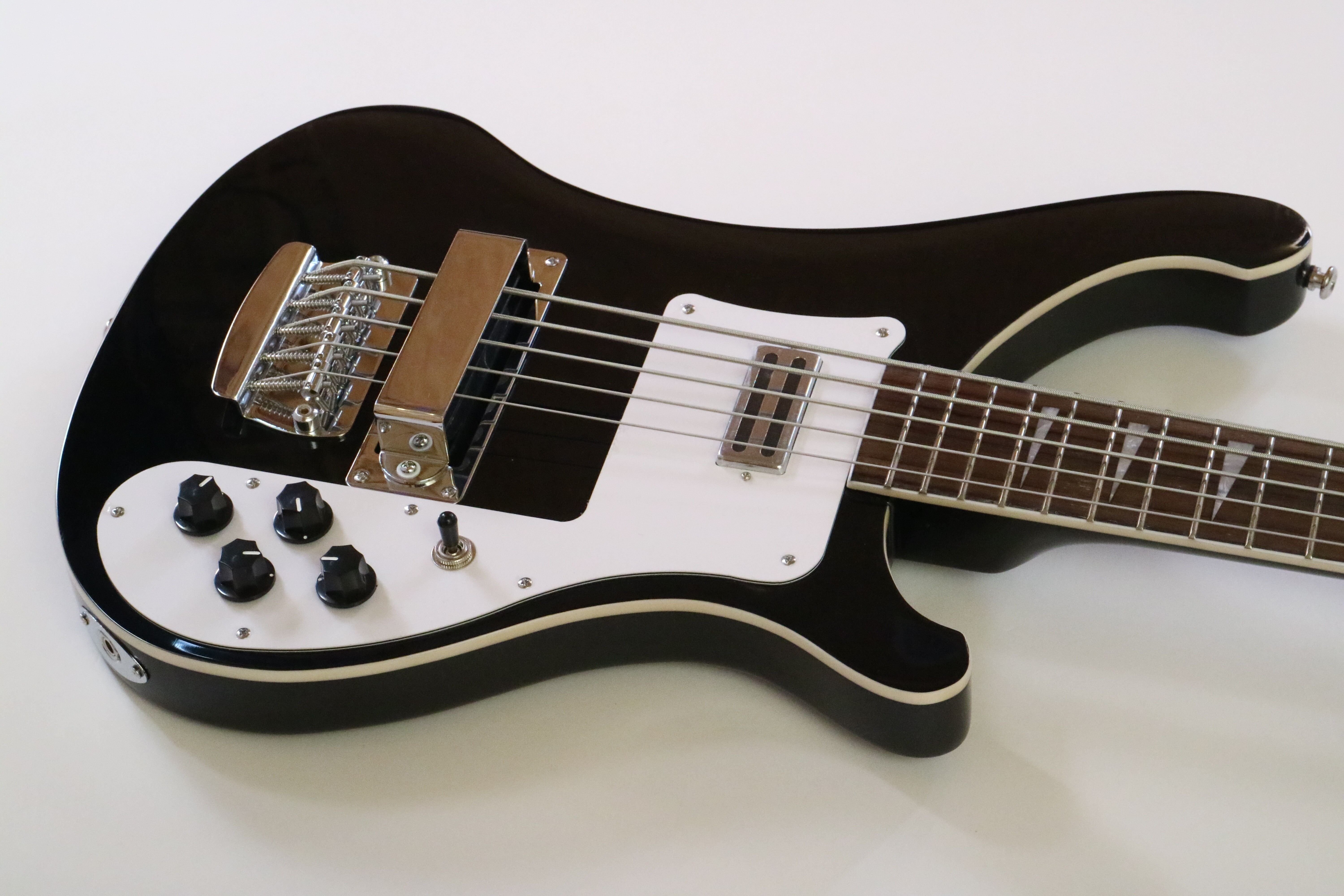 Afanti 22 Trastes Set In 5 Cuerdas Guitarra Bajo Eléctrico Cuerpo Caoba