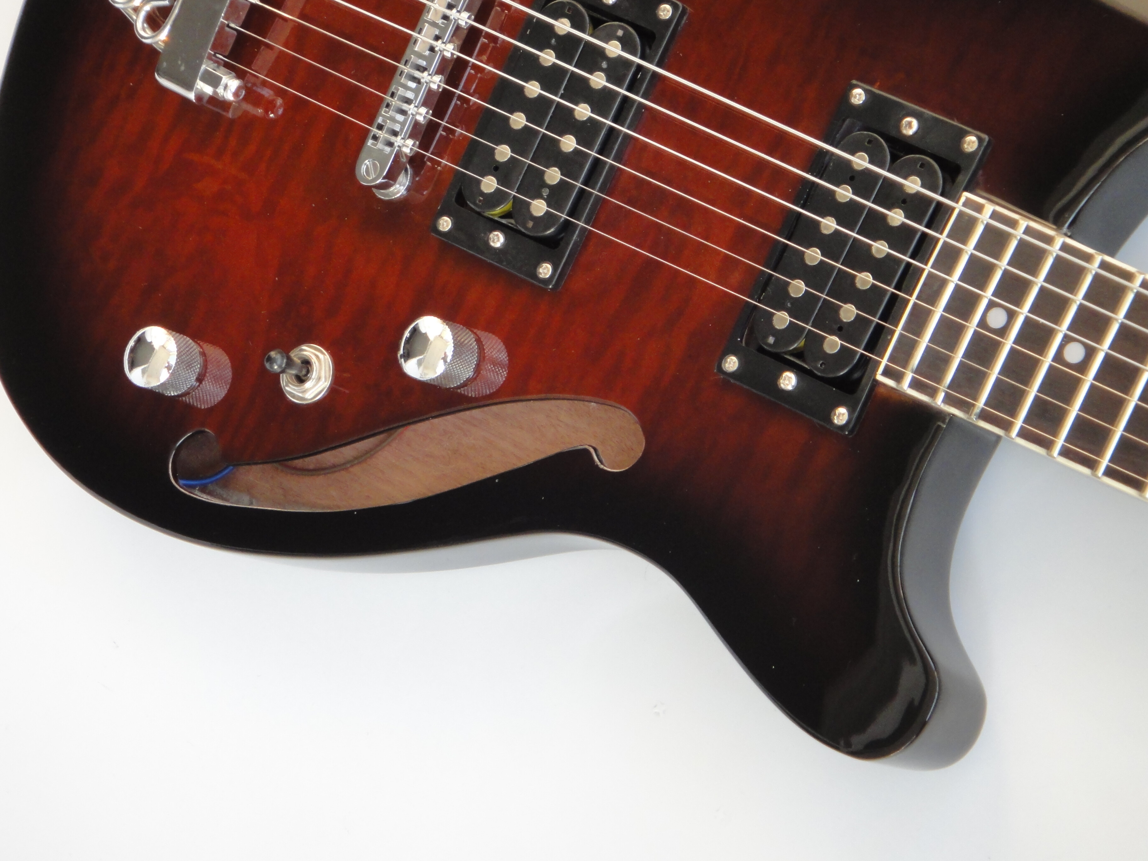 Afanti Guitarra Eléctrica Personalizada Cuerpo Caoba