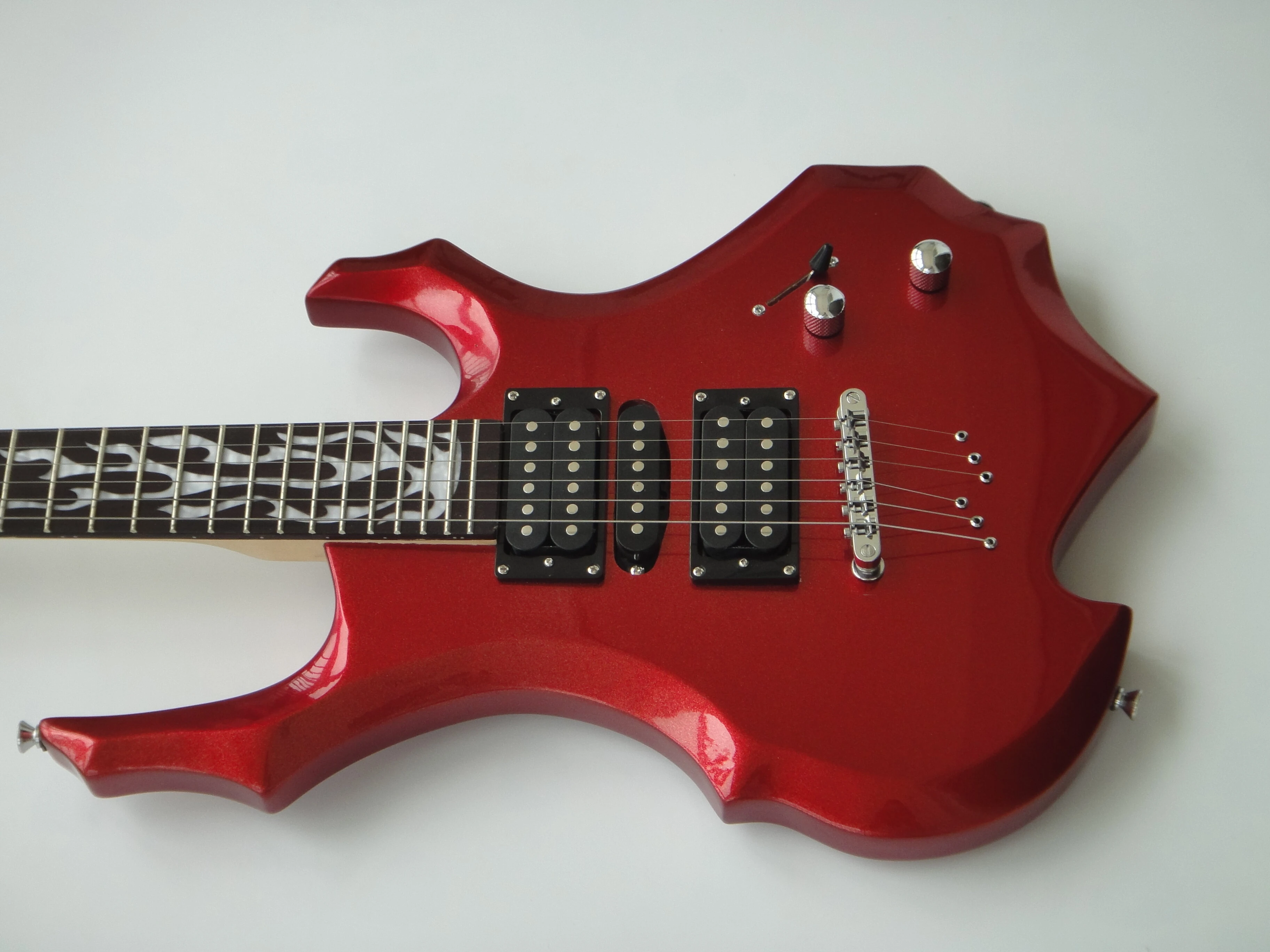 Guitarra Eléctrica Afanti Customized 6 Cuerdas Color Rojo