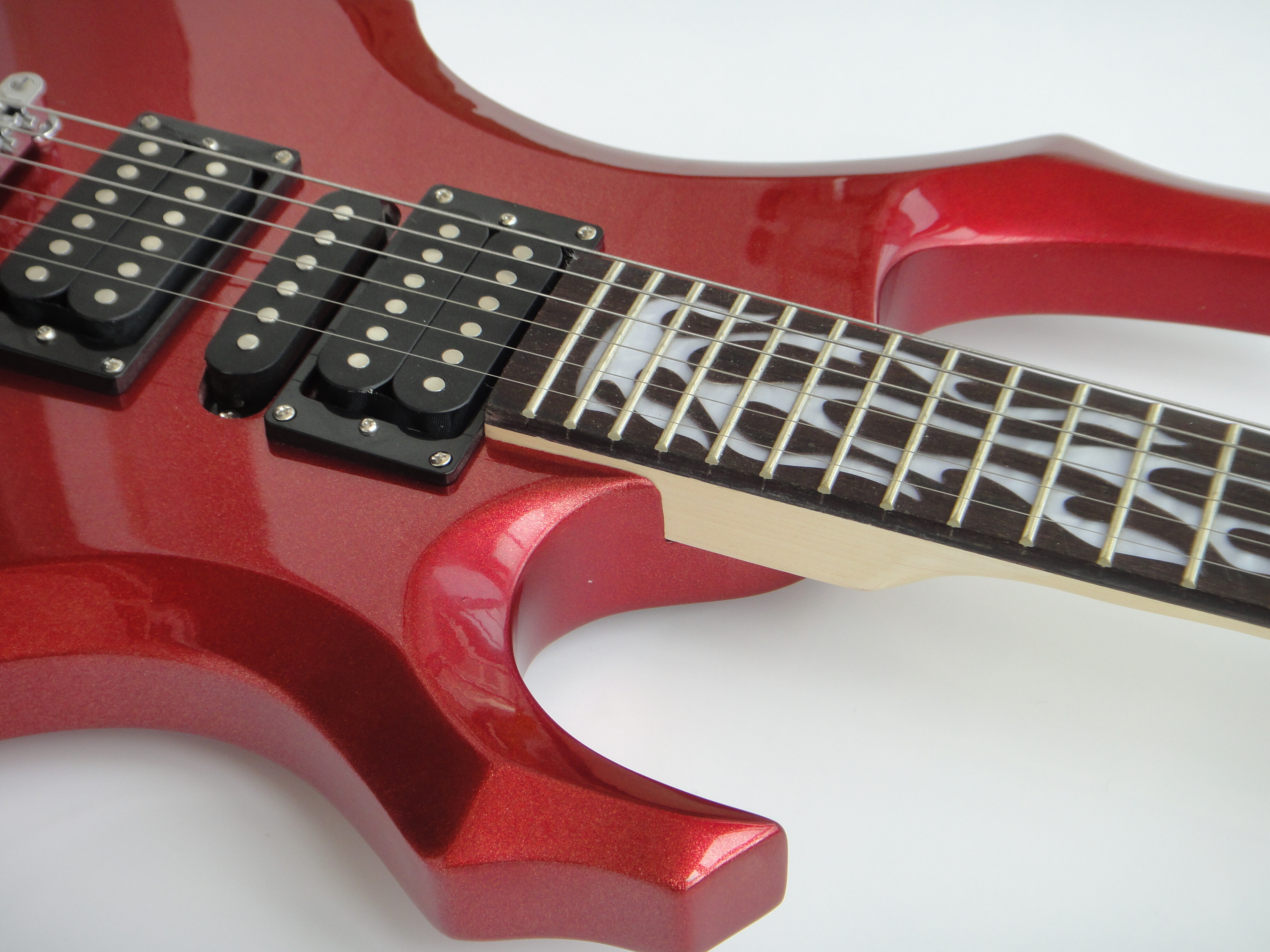 Guitarra Eléctrica Afanti Customized 6 Cuerdas Color Rojo