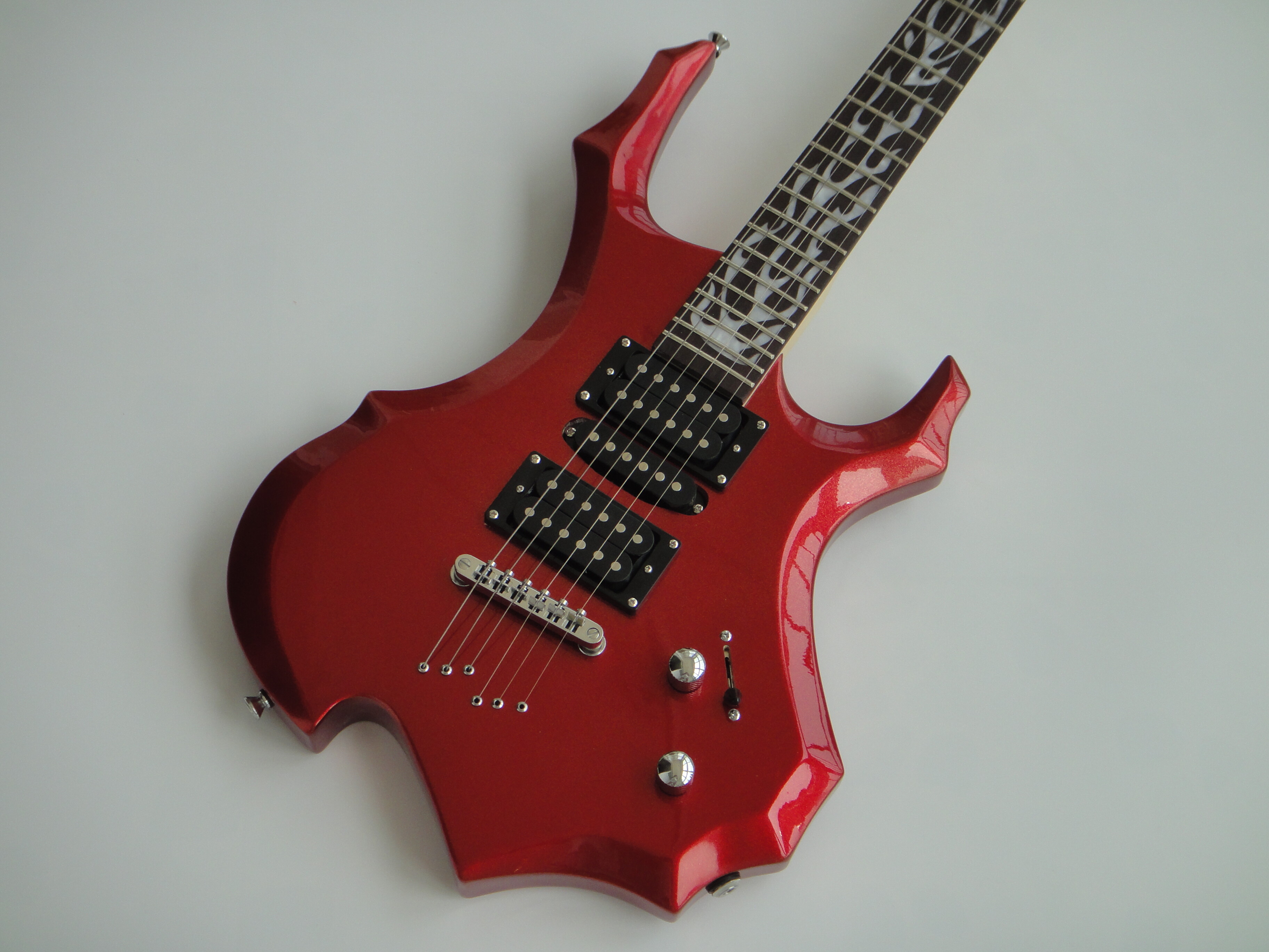 Guitarra Eléctrica Afanti Customized 6 Cuerdas Color Rojo