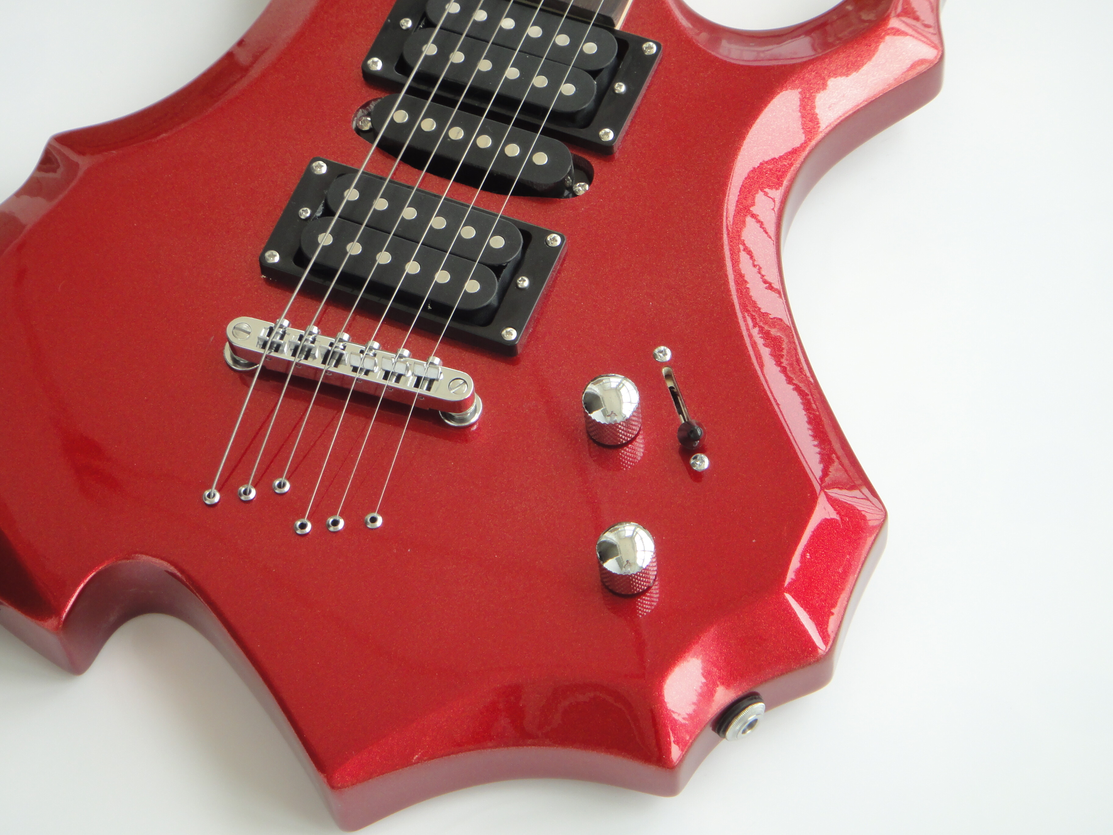 Guitarra Eléctrica Afanti Customized 6 Cuerdas Color Rojo