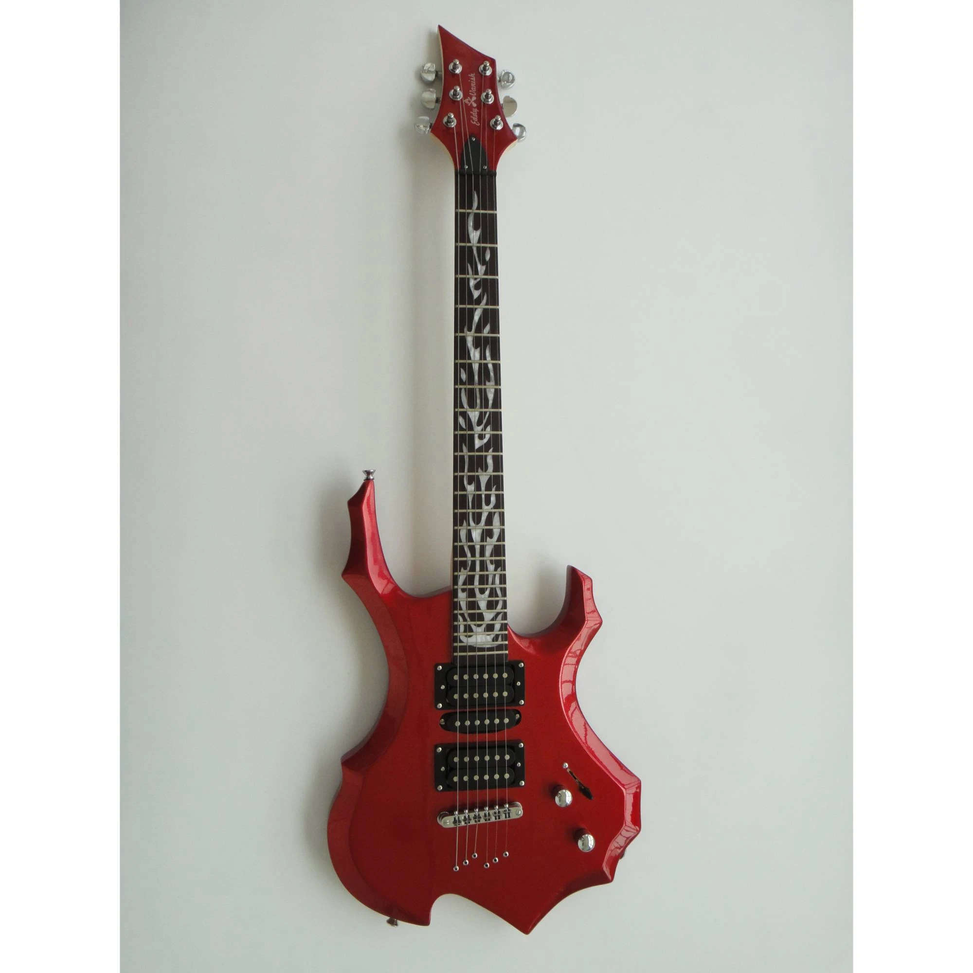 Guitarra Eléctrica Afanti Customized 6 Cuerdas Color Rojo