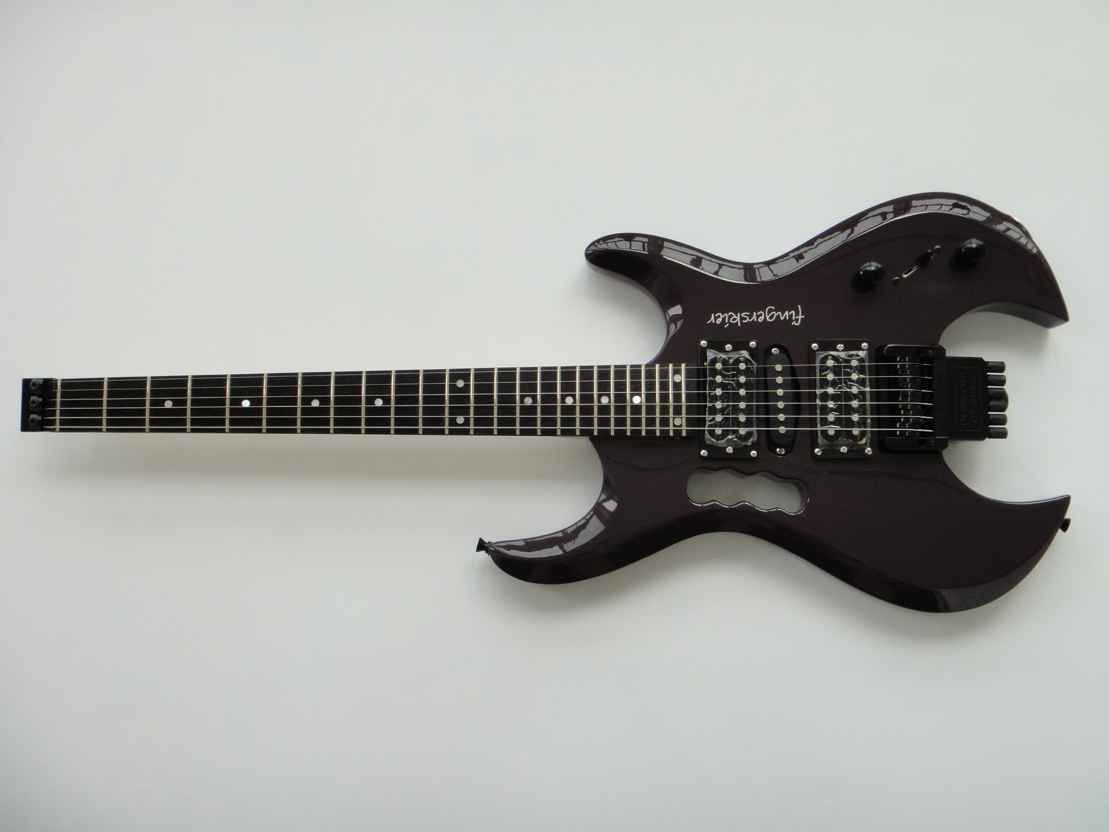 Afanti Customized Hsh 6 Cuerdas Guitarra Eléctrica Sin Cabeza